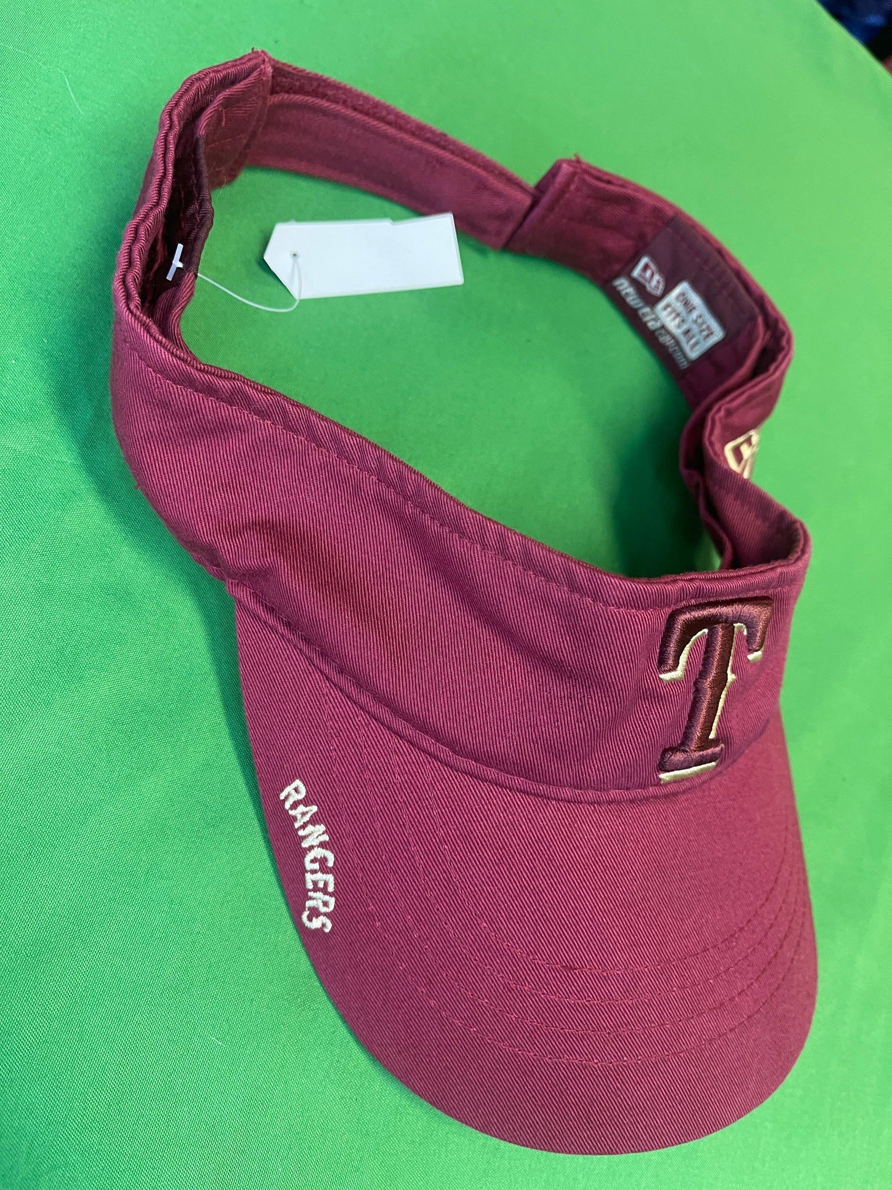 MLB Texas Rangers New Era Visor Hat/Cap OSFM