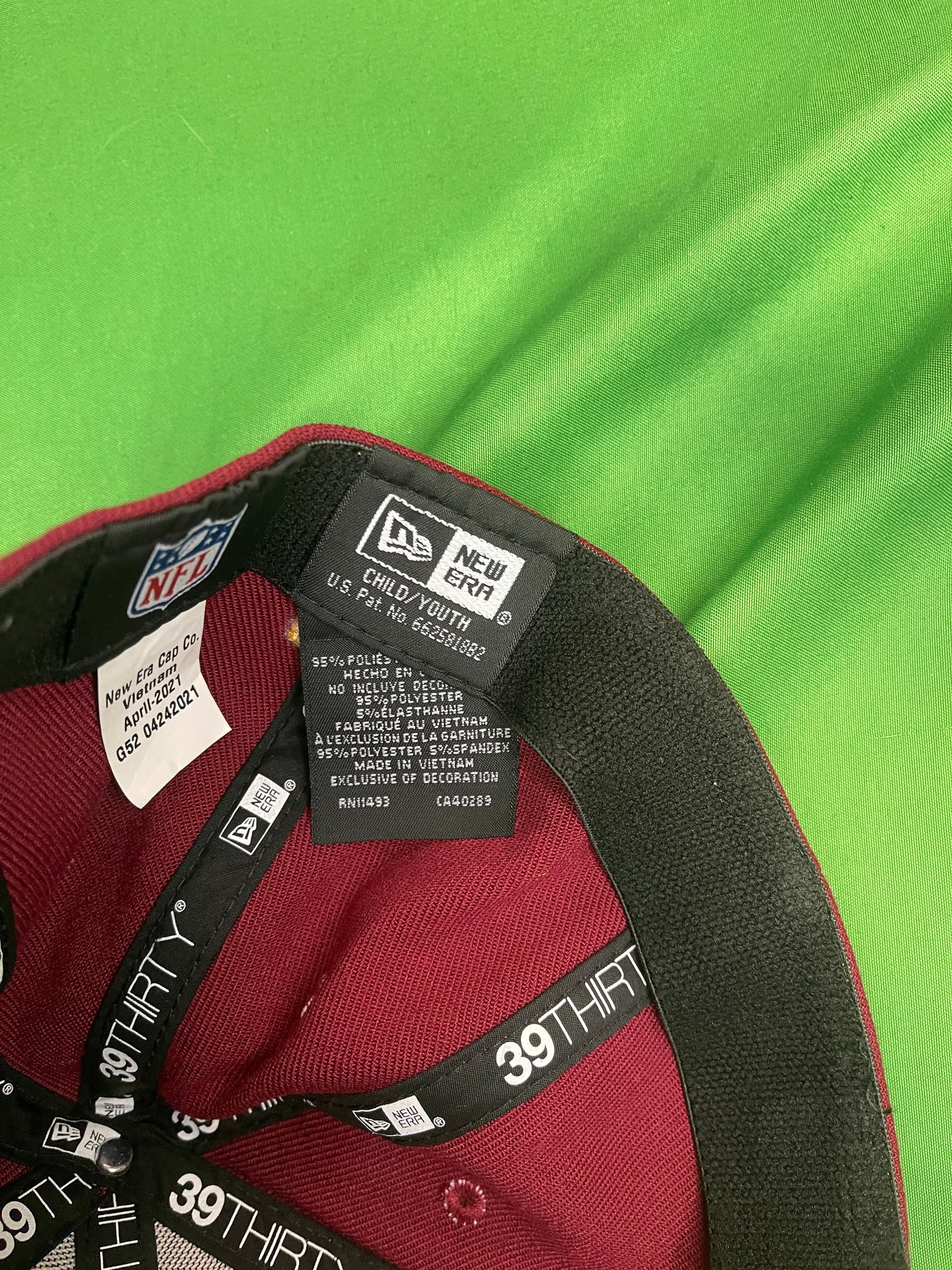 NFL Washington Commanders New Era 39THIRTY Hat/Cap Child/Youth OSFA NWT