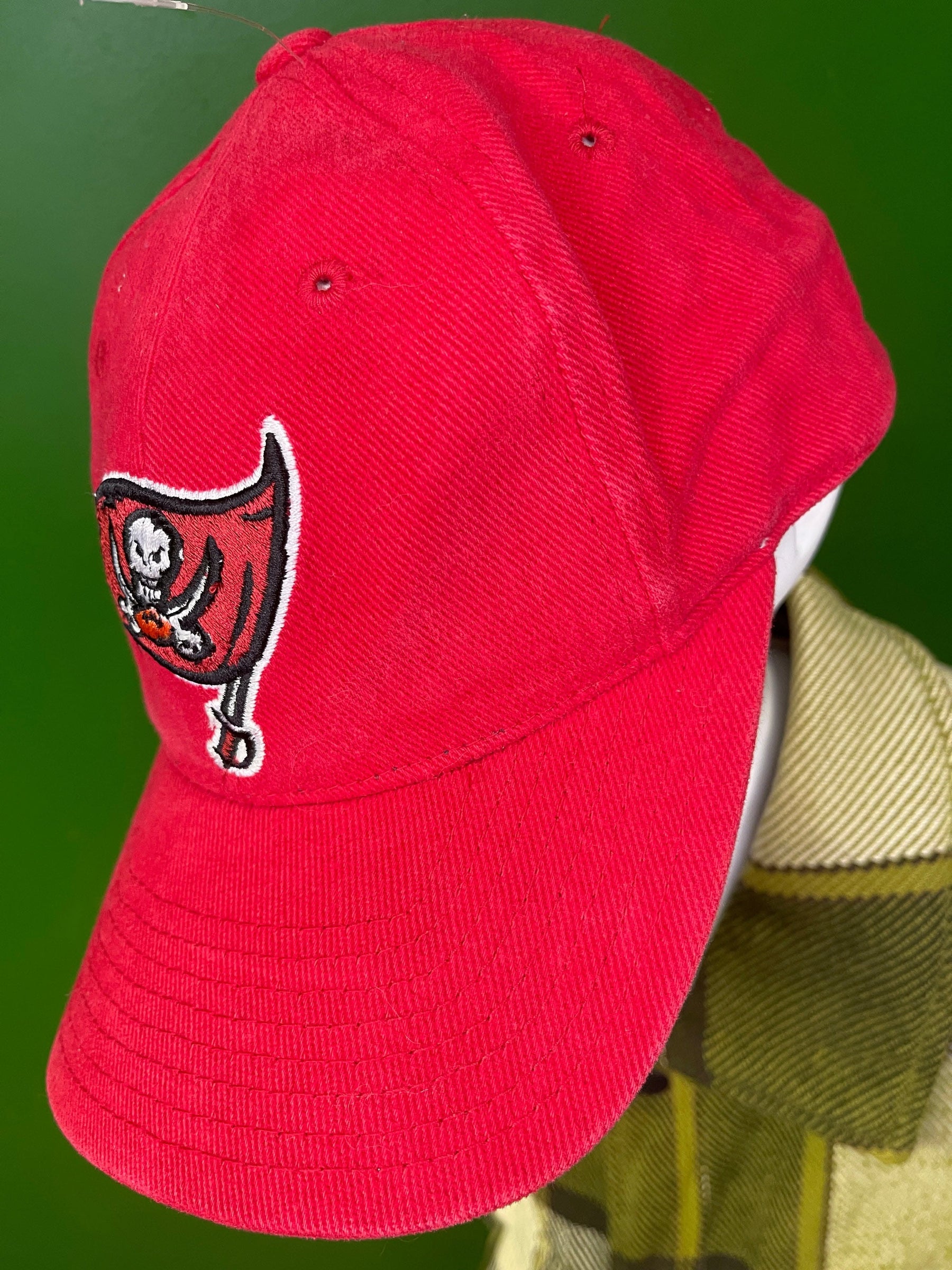 NFL Tampa Bay Buccaneers Logo Athletic Red Strapback Hat/Cap OSFM