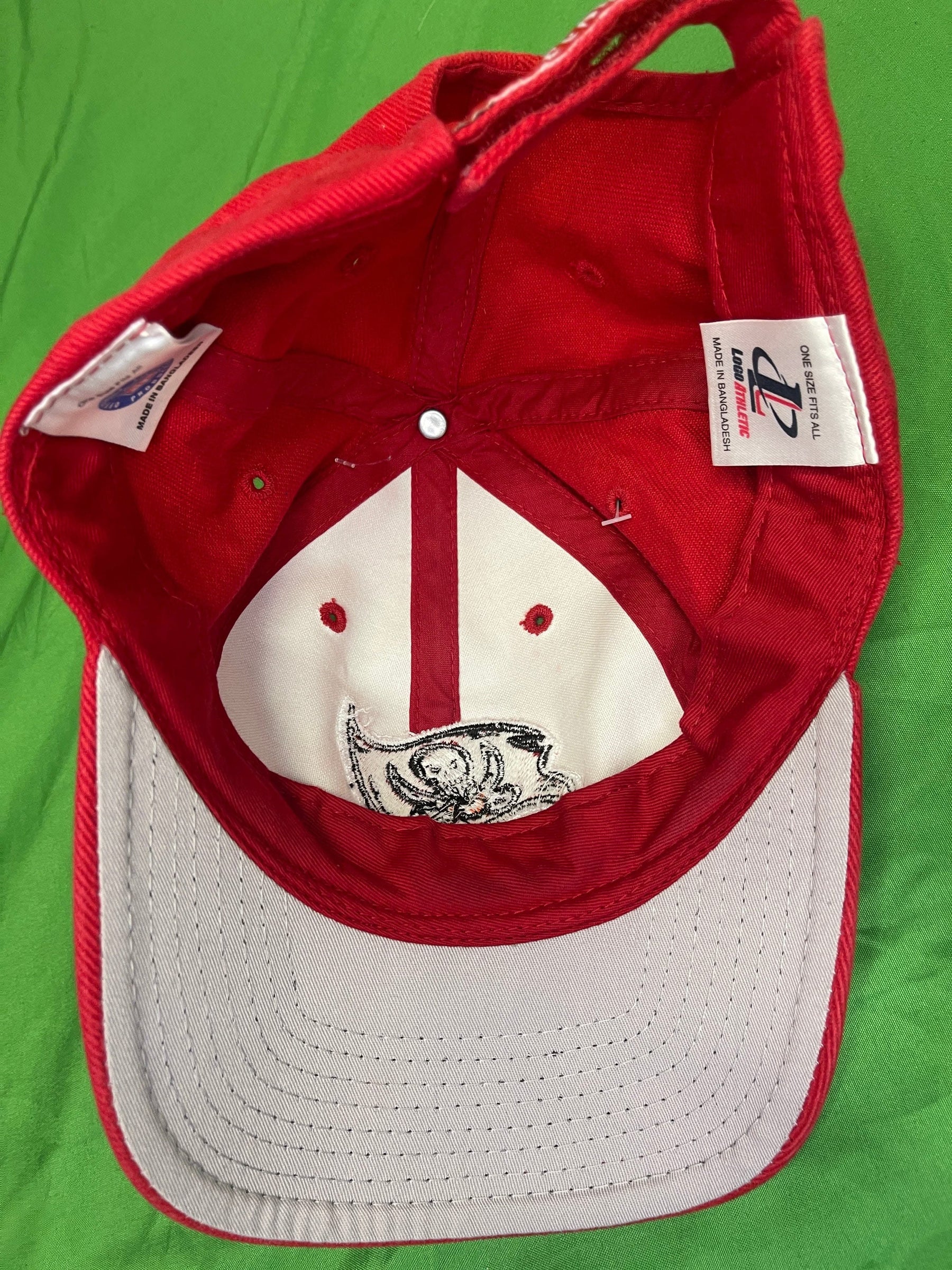 NFL Tampa Bay Buccaneers Logo Athletic Red Strapback Hat/Cap OSFM