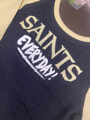 NFL New Orleans Saints 2-Pc L/S Bodysuits/Vests Infant Baby 0-3 Months NWT