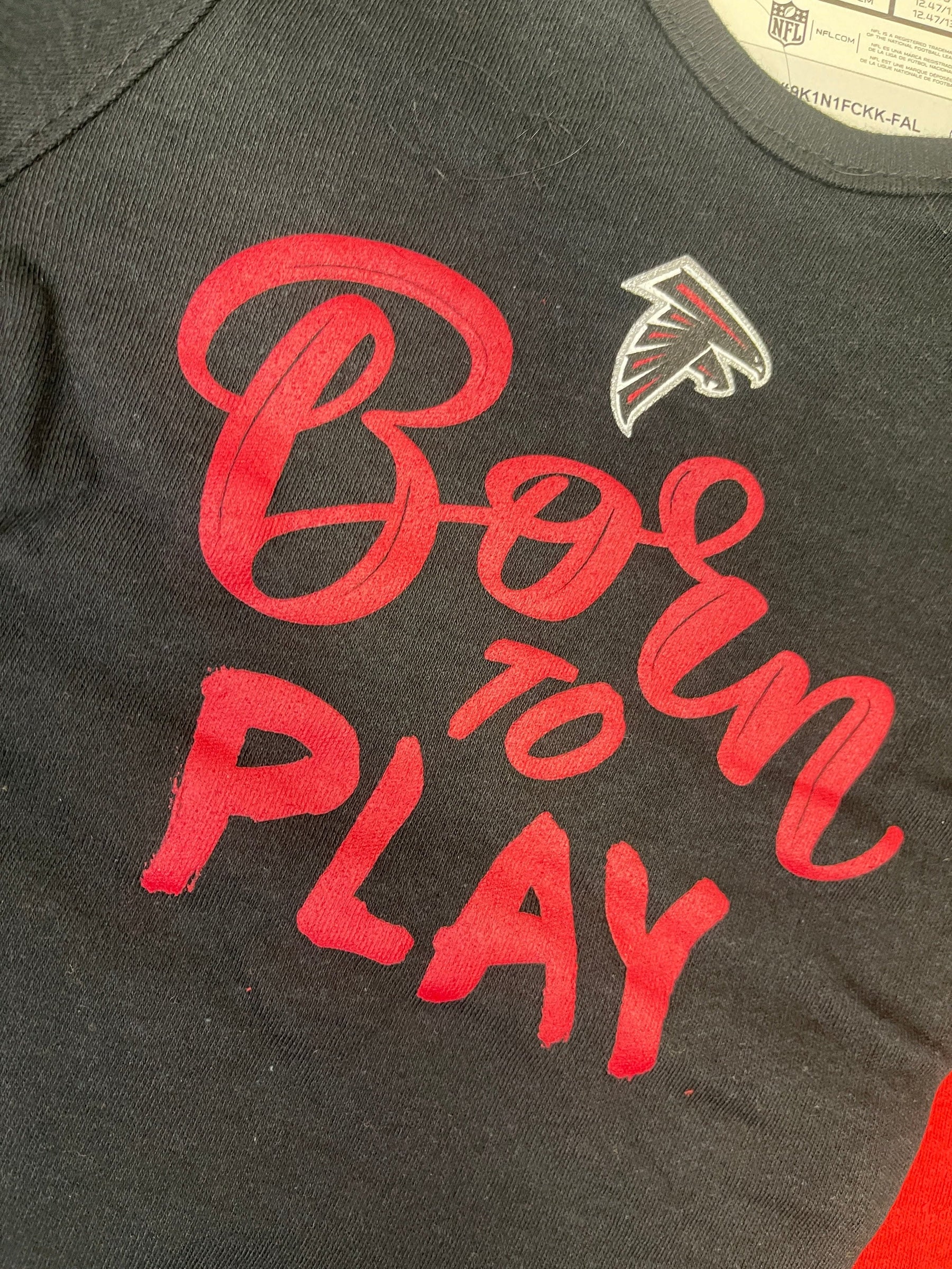 NFL Atlanta Falcons 2-Pc L/S Bodysuits/Vests Infant Baby 0-3 Months NWT
