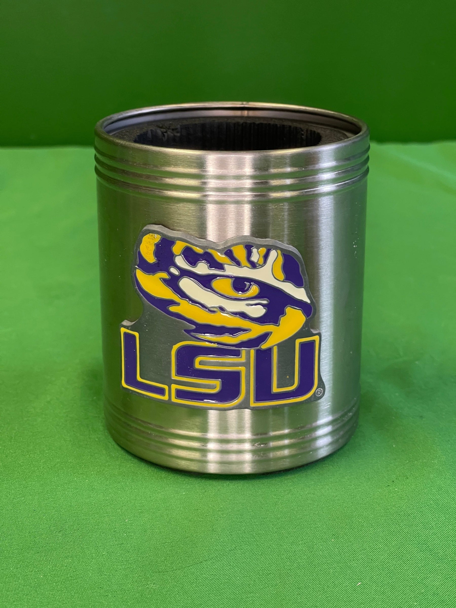 NCAA Louisiana State LSU Tigers Stainless Steel Can Cooler/Cosy