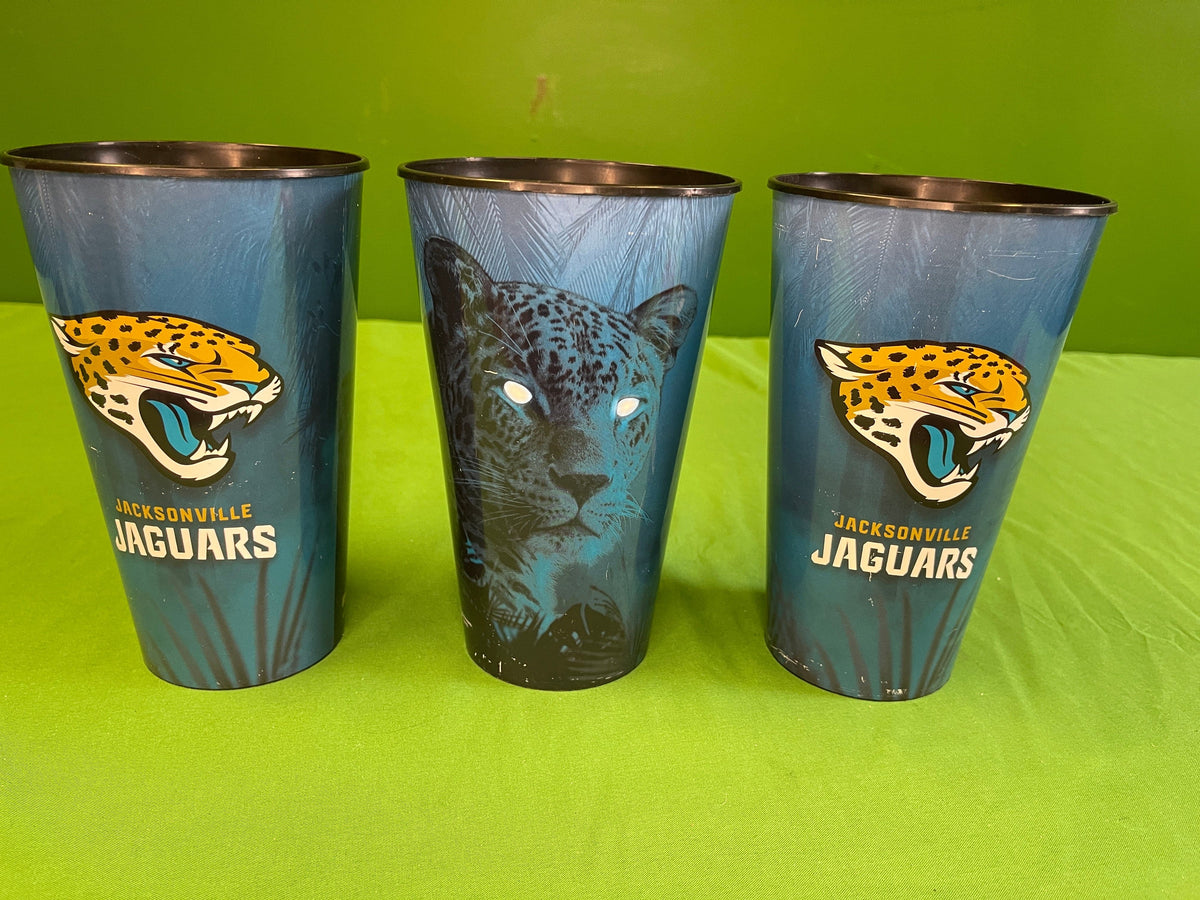 NFL Jacksonville Jaguars Set of 2 Dishwasher Safe Stadium Cups/Tumblers