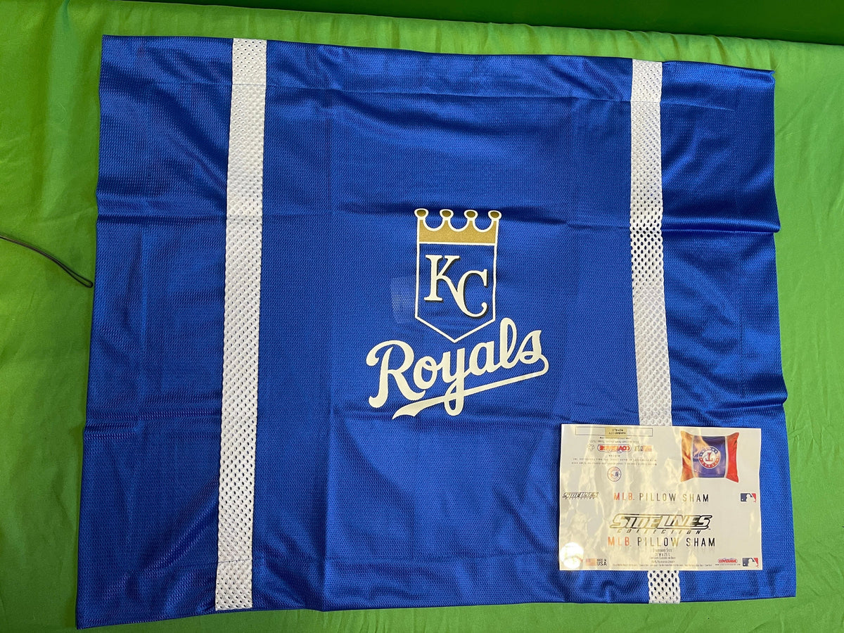 MLB Kansas City Royals Jersey Mesh Standard Pillow Sham NWT