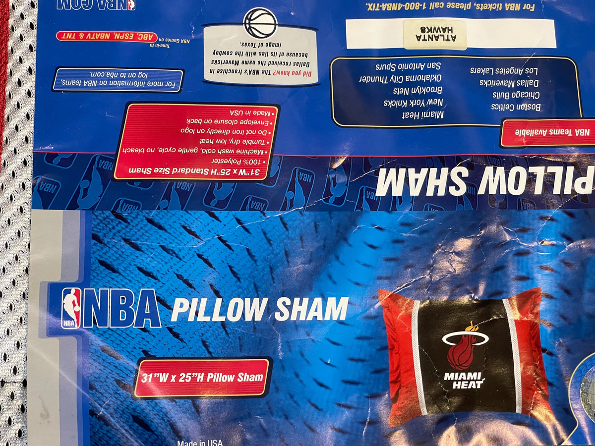 NBA Atlanta Hawks Jersey Mesh Standard Pillow Sham NWT