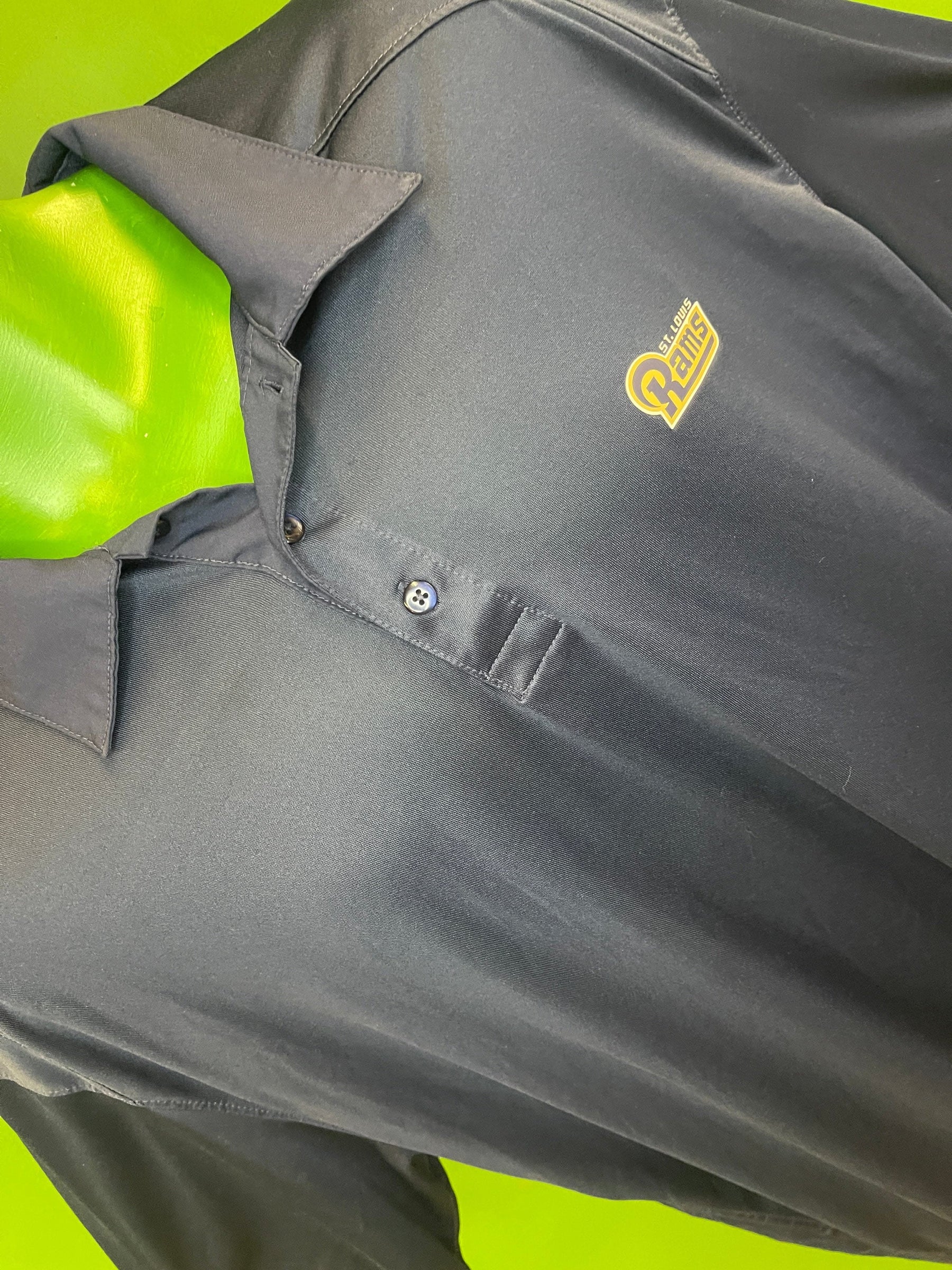 NFL St. Louis (Los Angeles) Rams Dri-Fit Golf Polo Shirt Men's X-Large