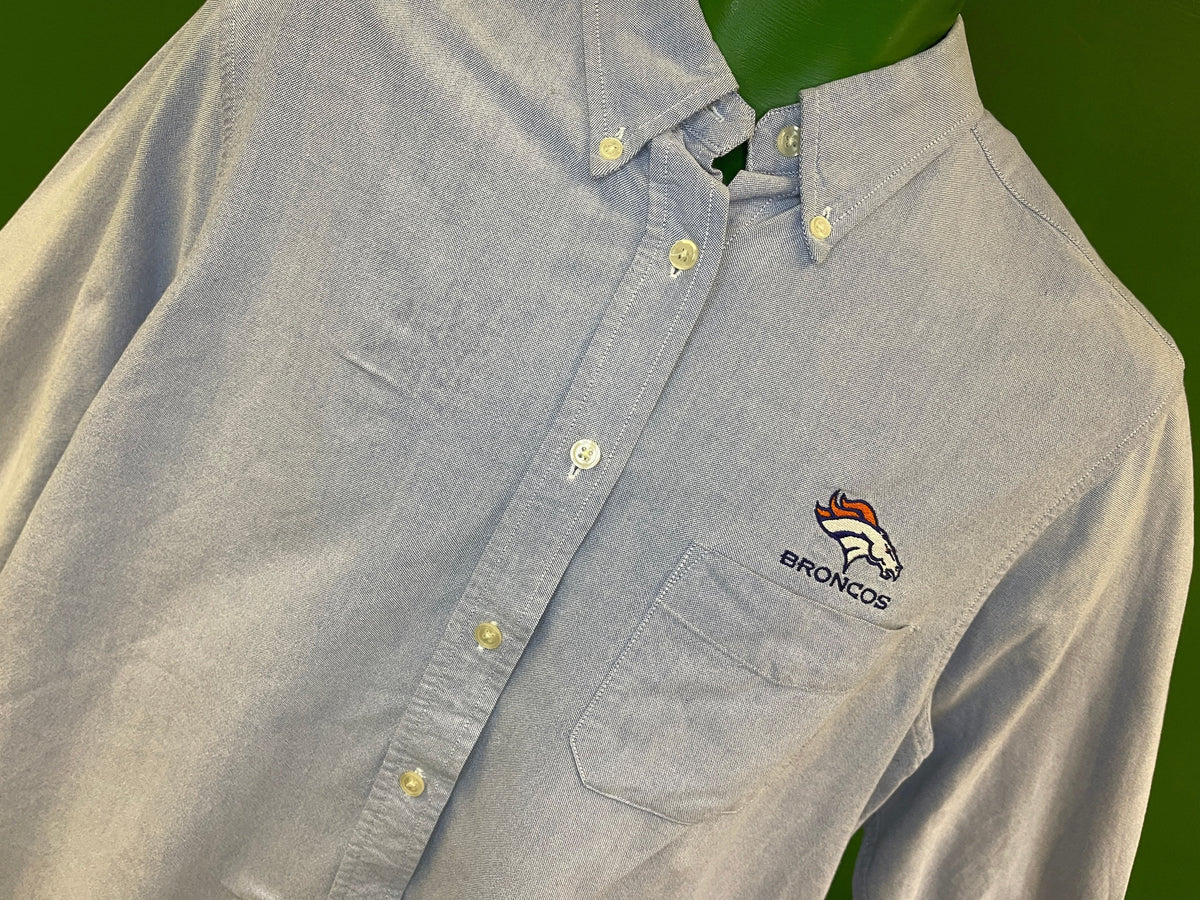 NFL Denver Broncos Antigua 100% Cotton Button-Up L/S Shirt Women's Medium