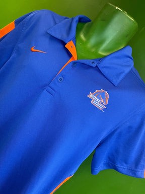 NCAA Boise State Broncos Dri-Fit Blue Golf Polo Shirt Men's Medium
