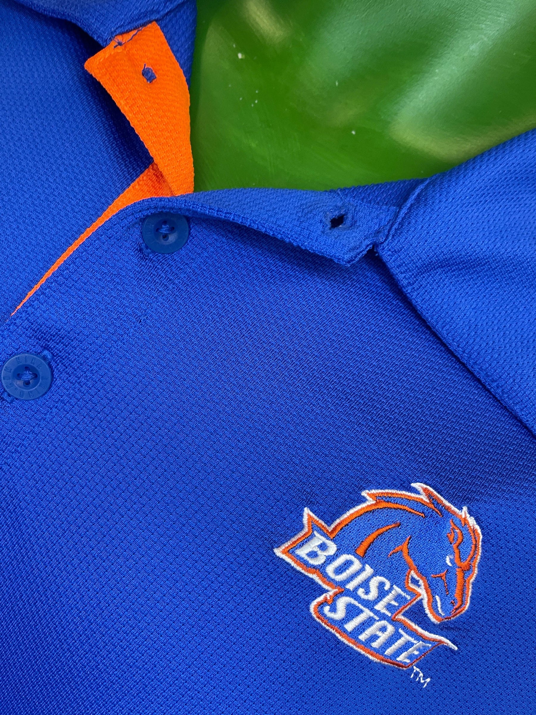 NCAA Boise State Broncos Dri-Fit Blue Golf Polo Shirt Men's Medium