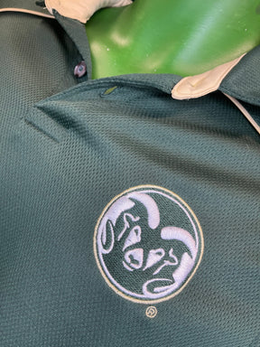 NCAA Colorado State Rams Green Golf Polo Shirt Men's Medium