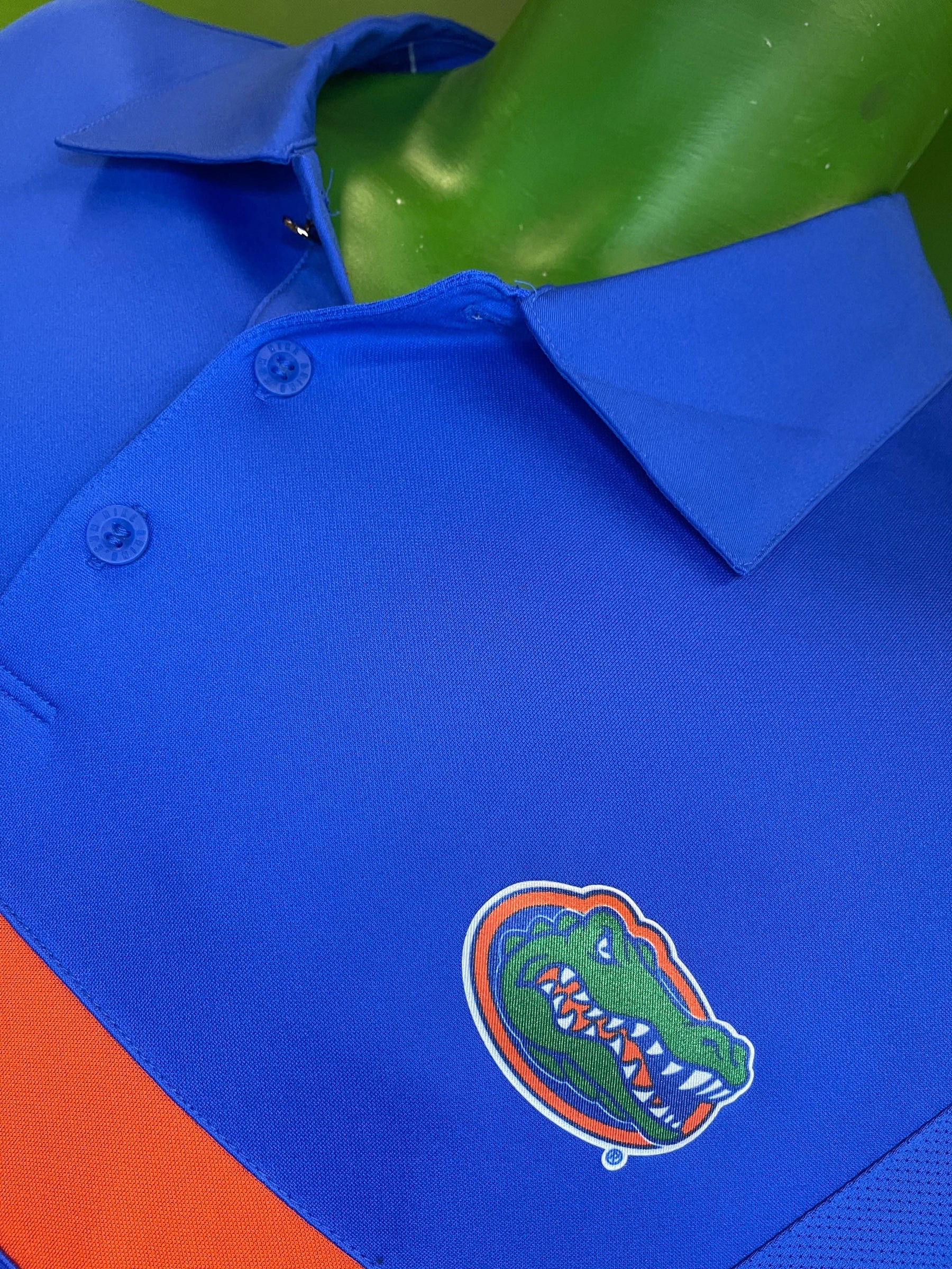 NCAA Florida Gators Dri-Fit Blue Golf Polo Shirt Men's X-Large