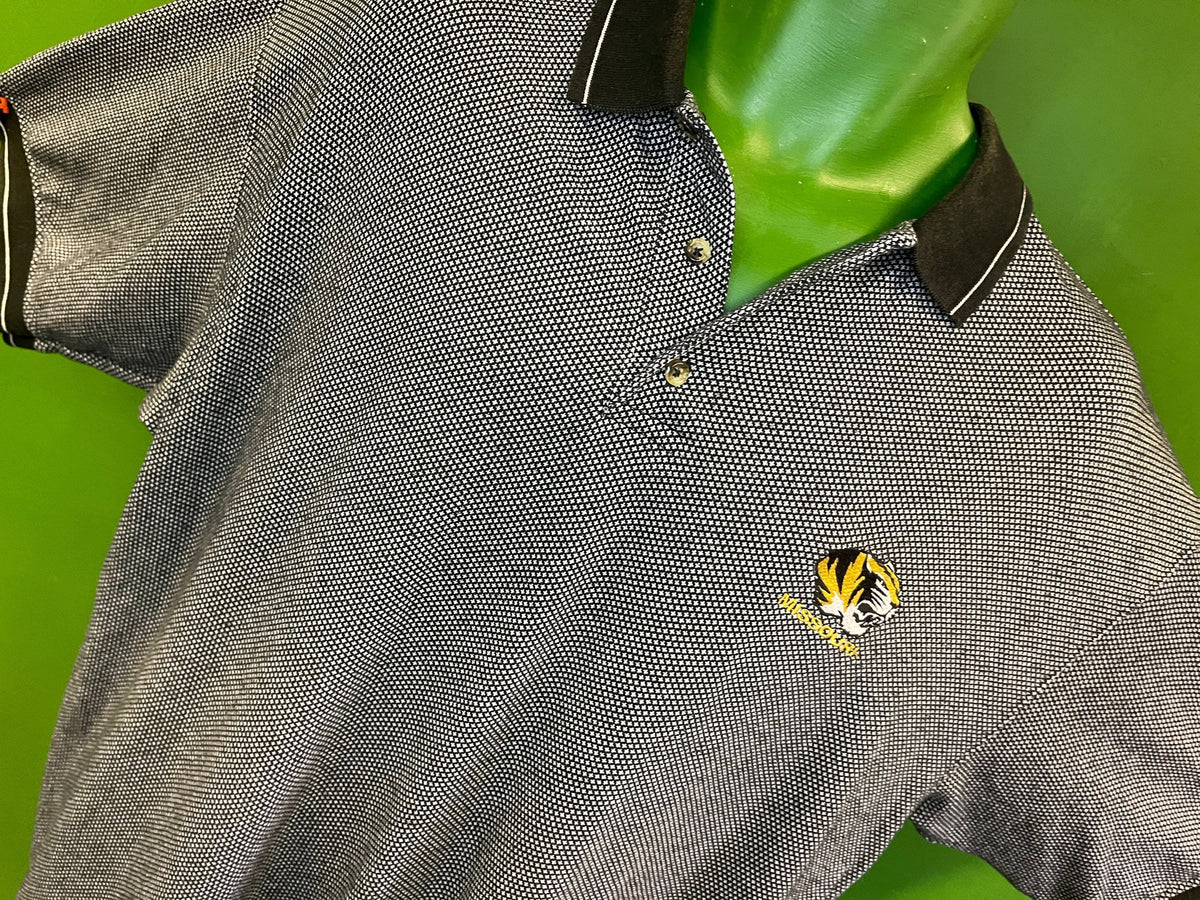 NCAA Missouri Tigers Diamond Pattern Golf Polo Shirt Men's 2X-Large