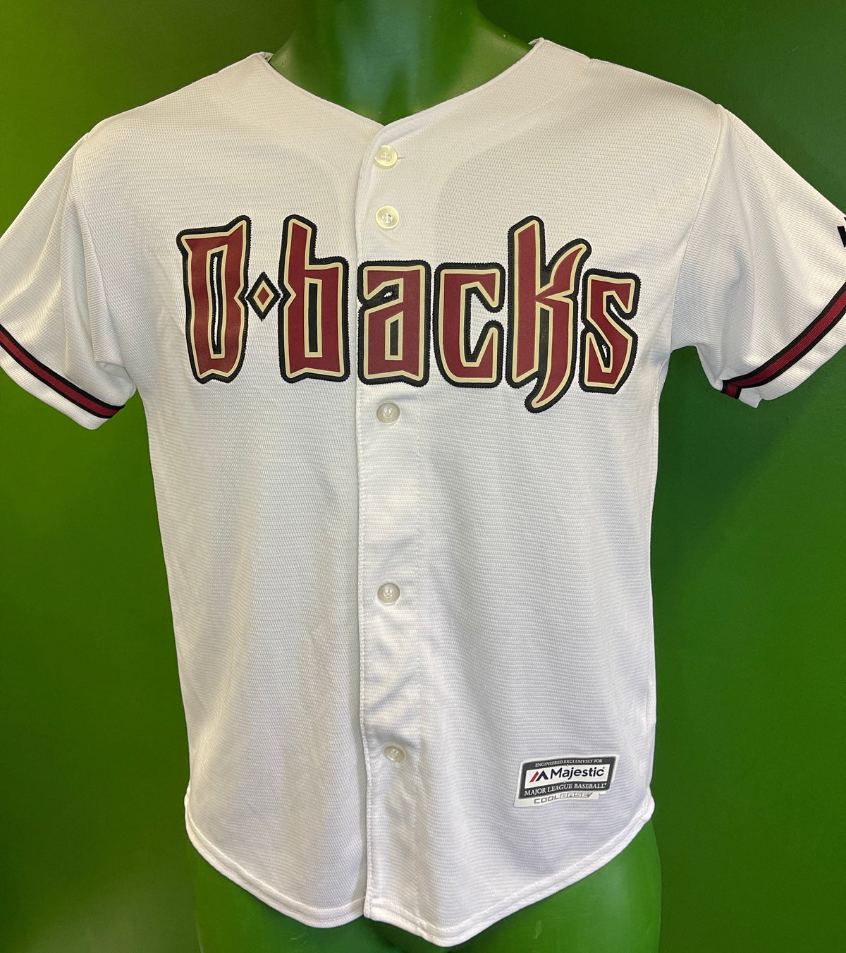 MLB Arizona Diamondbacks Majestic Button-Up Baseball Jersey Youth Medium 10-12