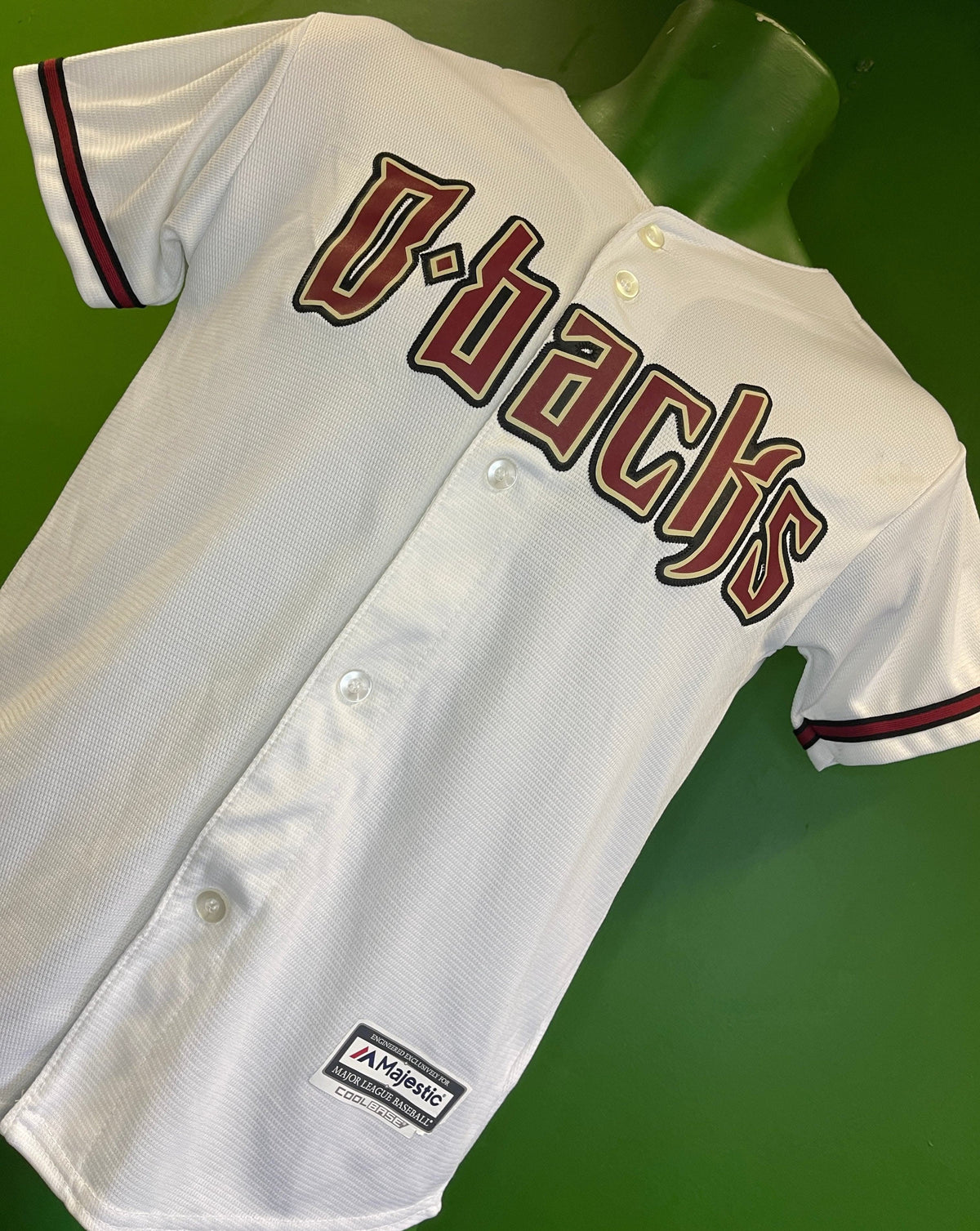 MLB Arizona Diamondbacks Majestic Button-Up Baseball Jersey Youth Medium 10-12