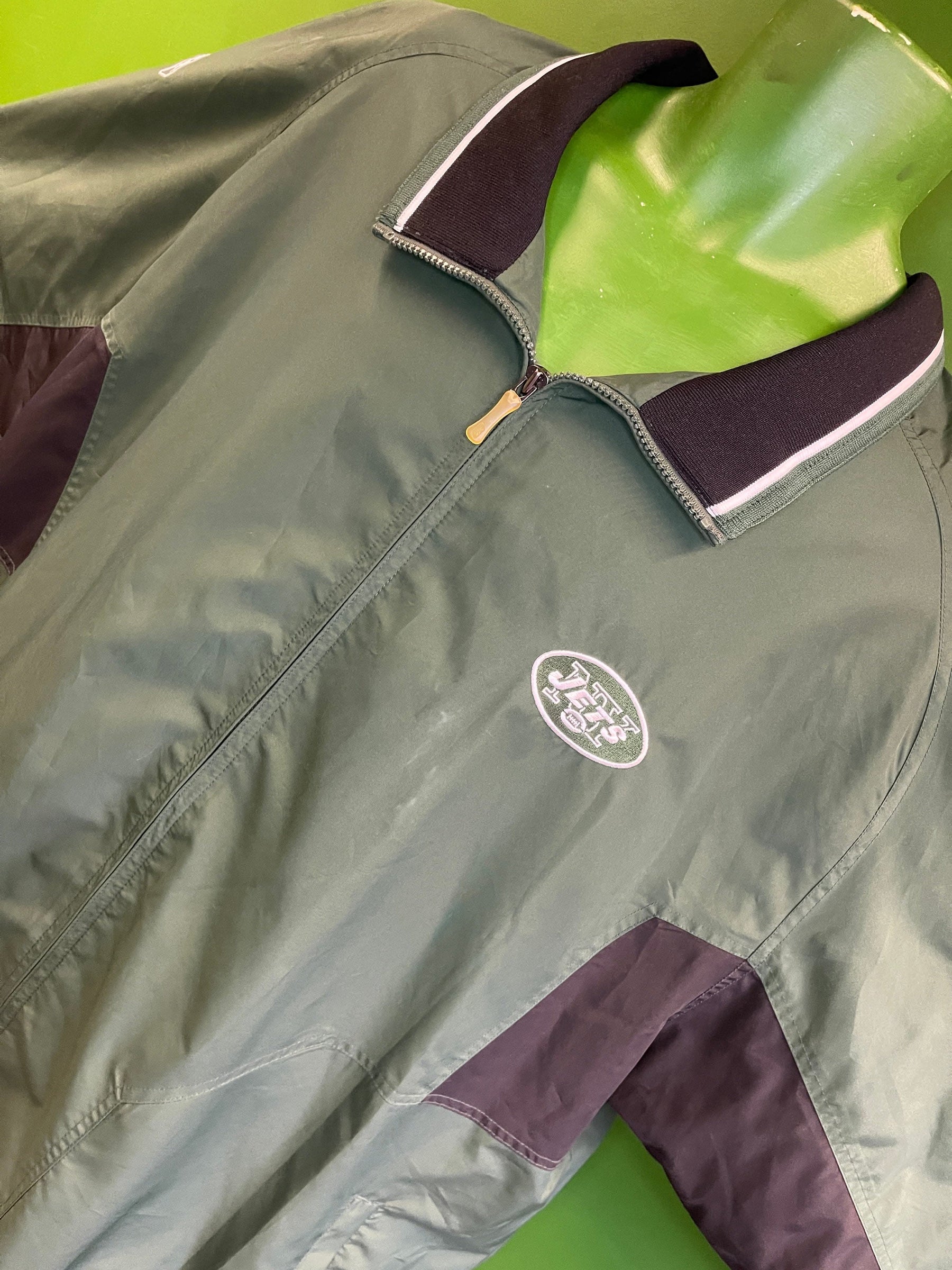NFL New York Jets On Field Full-Zip Windbreaker Coat Men's 3X-Large