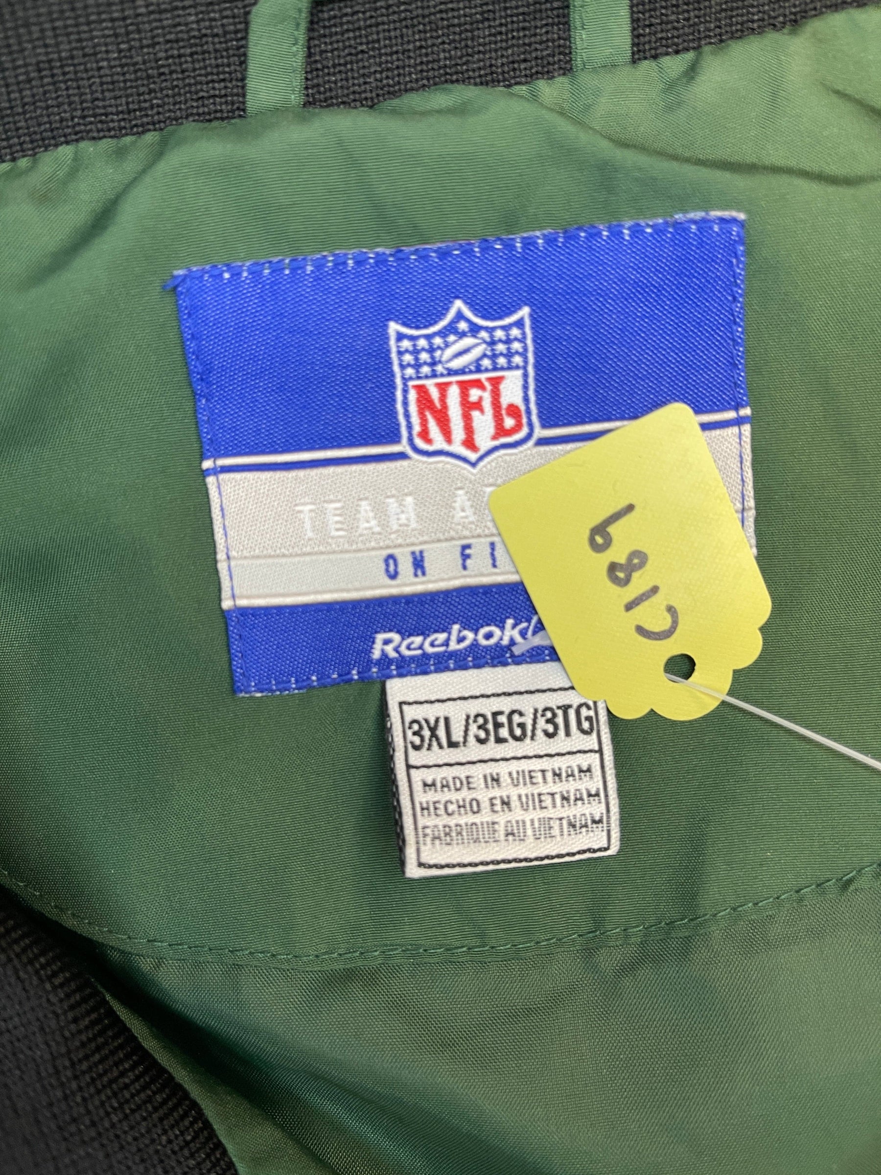 NFL New York Jets On Field Full-Zip Windbreaker Coat Men's 3X-Large