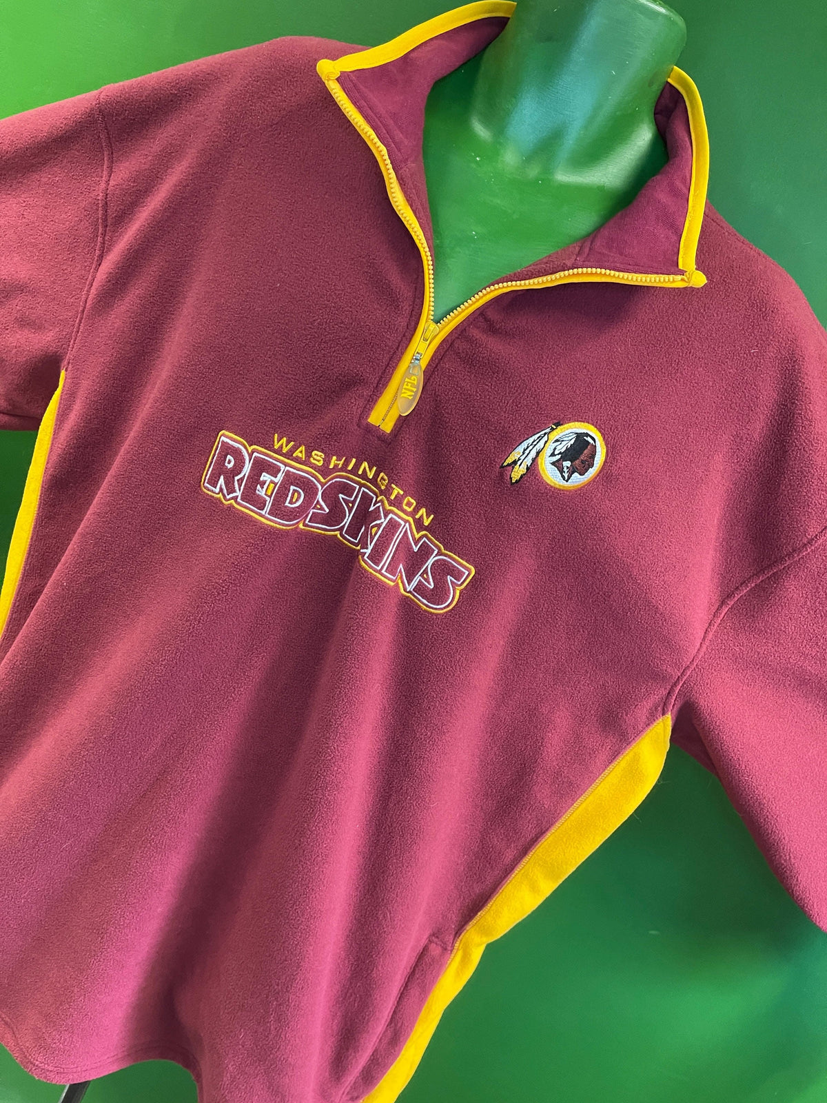 NFL Washington Commanders (Redskins) Soft 1/4 Zip Pullover Fleece Men's 2X-Large