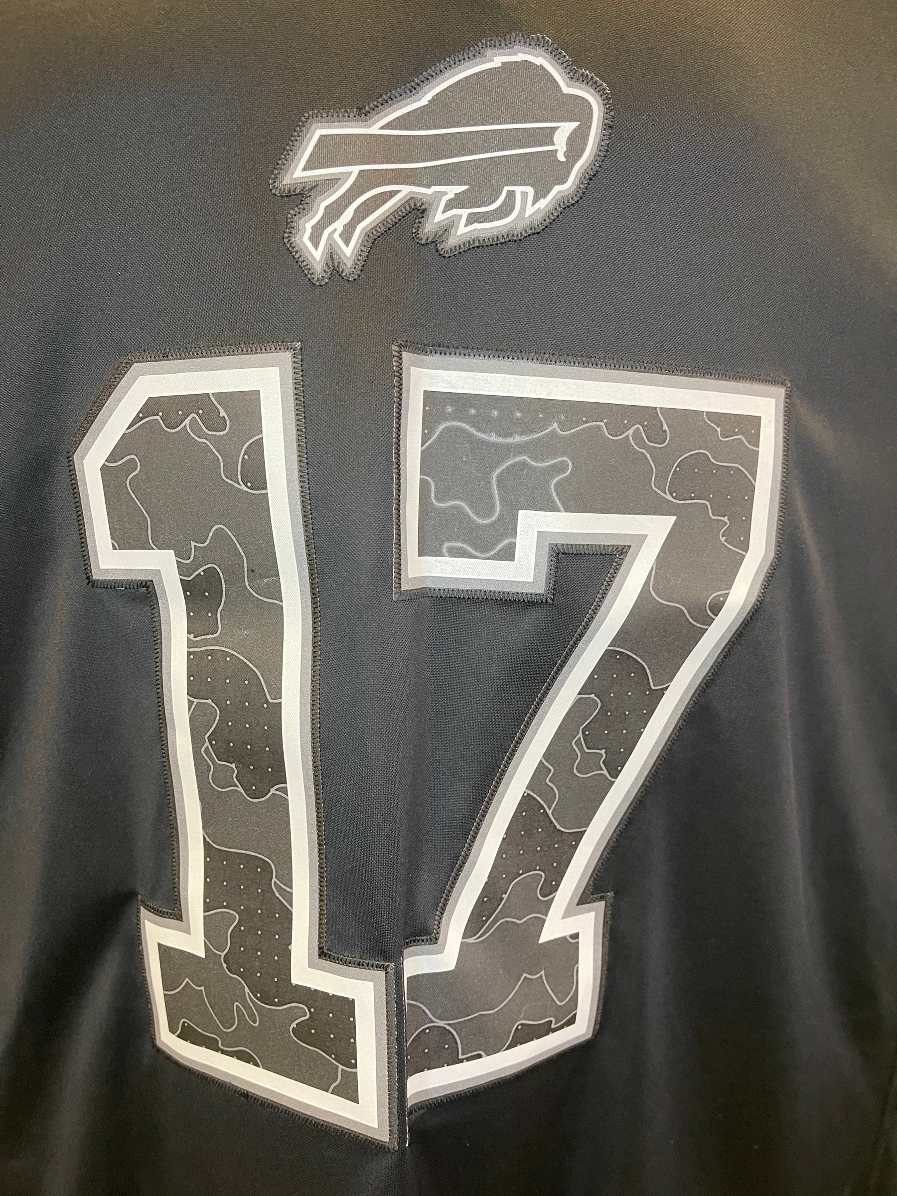 NFL Buffalo Bills Josh Allen #17 Reflective Black Ltd Jersey Men's 2X-Large NWT