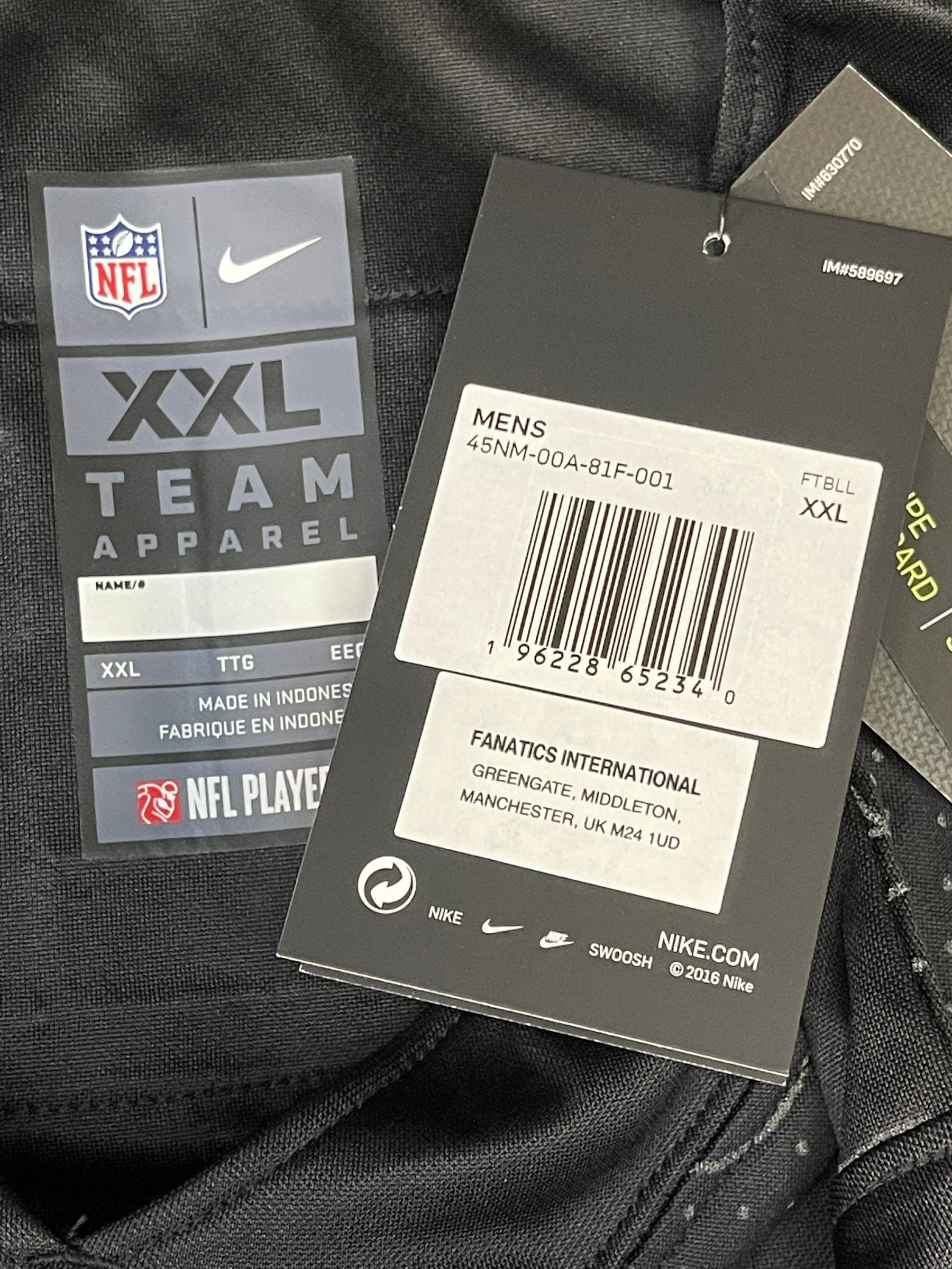 NFL Buffalo Bills Josh Allen #17 Reflective Black Ltd Jersey Men's 2X-Large NWT