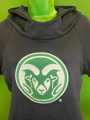 NCAA Colorado State Rams Fitted Black Pullover Hoodie Women's Small