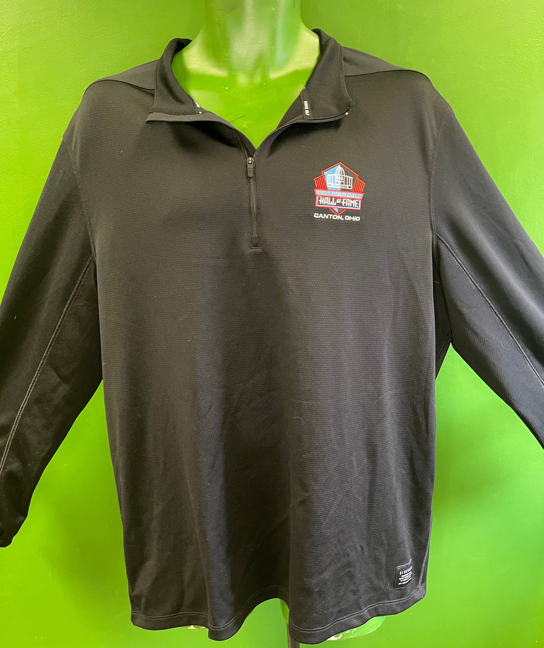 American Football Hall of Fame Dri-Fit Golf 1/4 Zip Pullover Top Men's X-Large