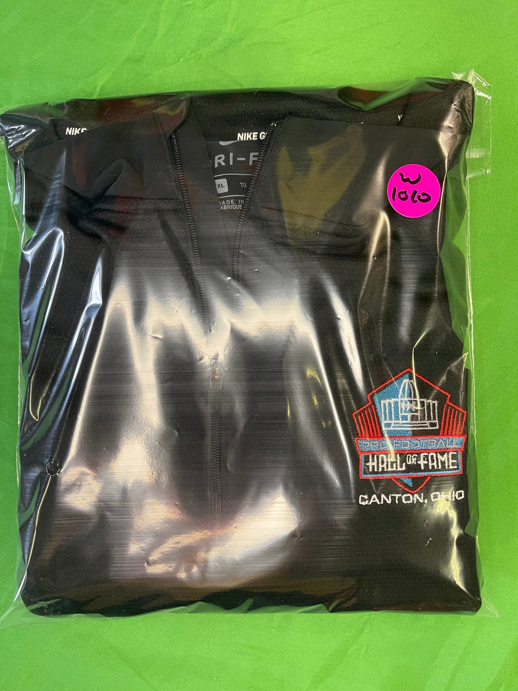 American Football Hall of Fame Dri-Fit Golf 1/4 Zip Pullover Top Men's X-Large