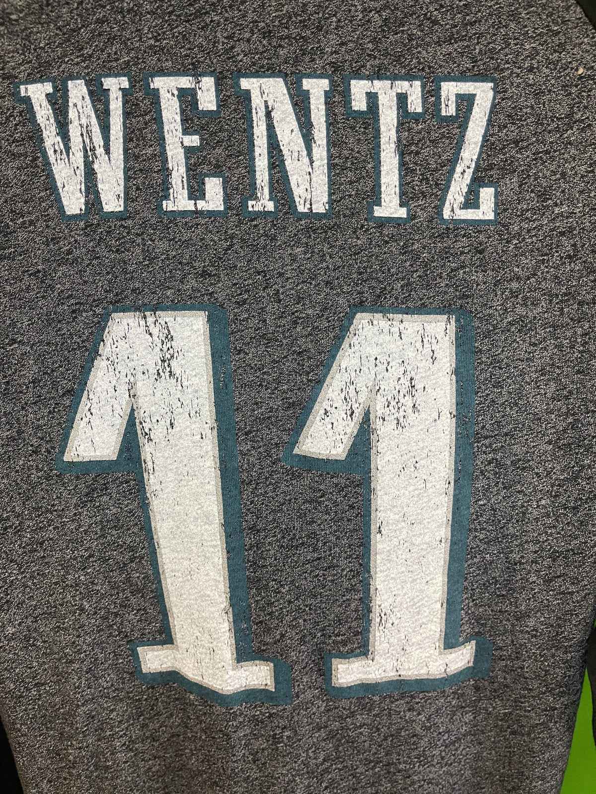 NFL Philadelphia Eagles Carson Wentz #11 Majestic L/S T-Shirt Women's X-Large