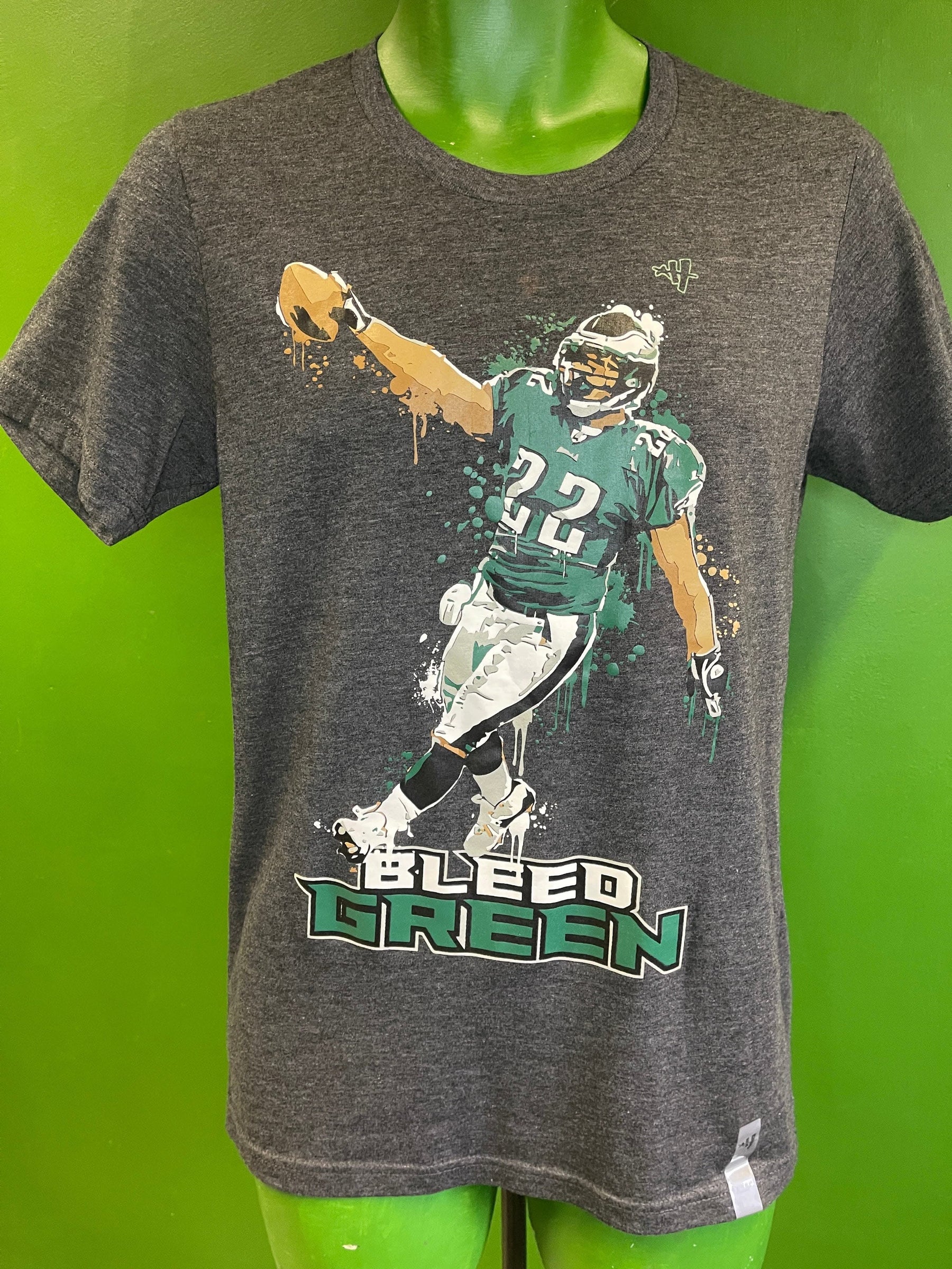 NFL Philadelphia Eagles Bleed Green Heathered Charcoal Grey T-Shirt Men's Small
