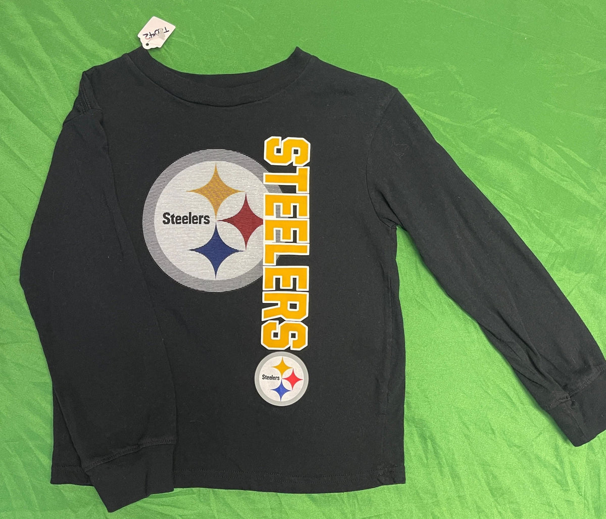 NFL Pittsburgh Steelers 100% Cotton L/S T-Shirt Youth Small 7