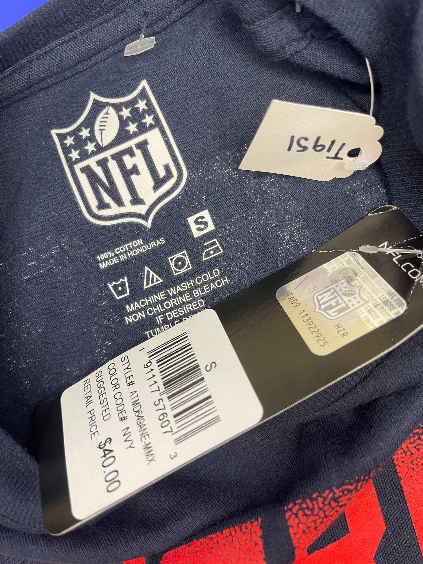 NFL New England Patriots Est. #60 T-Shirt Men's Small NWT