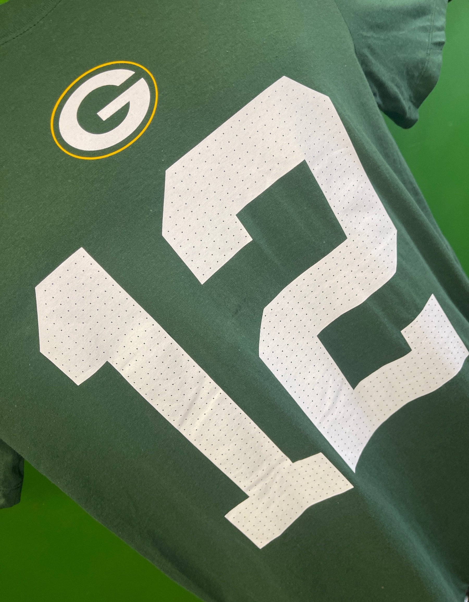 NFL Green Bay Packers Aaron Rodgers #12 T-Shirt Men's Medium NWT