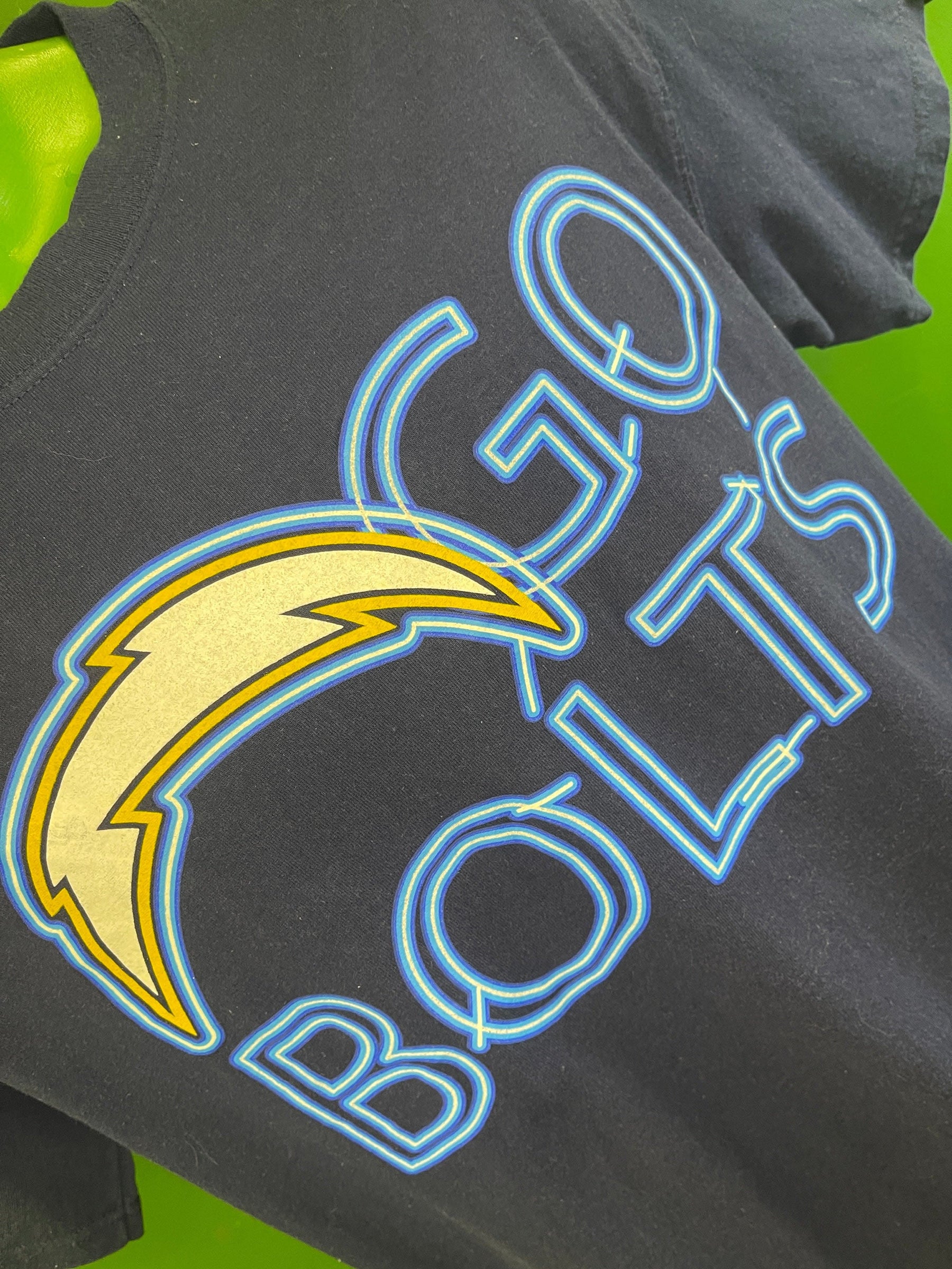 NFL Los Angeles Chargers VF "Go Bolts" 100% Cotton T-Shirt Men's Medium