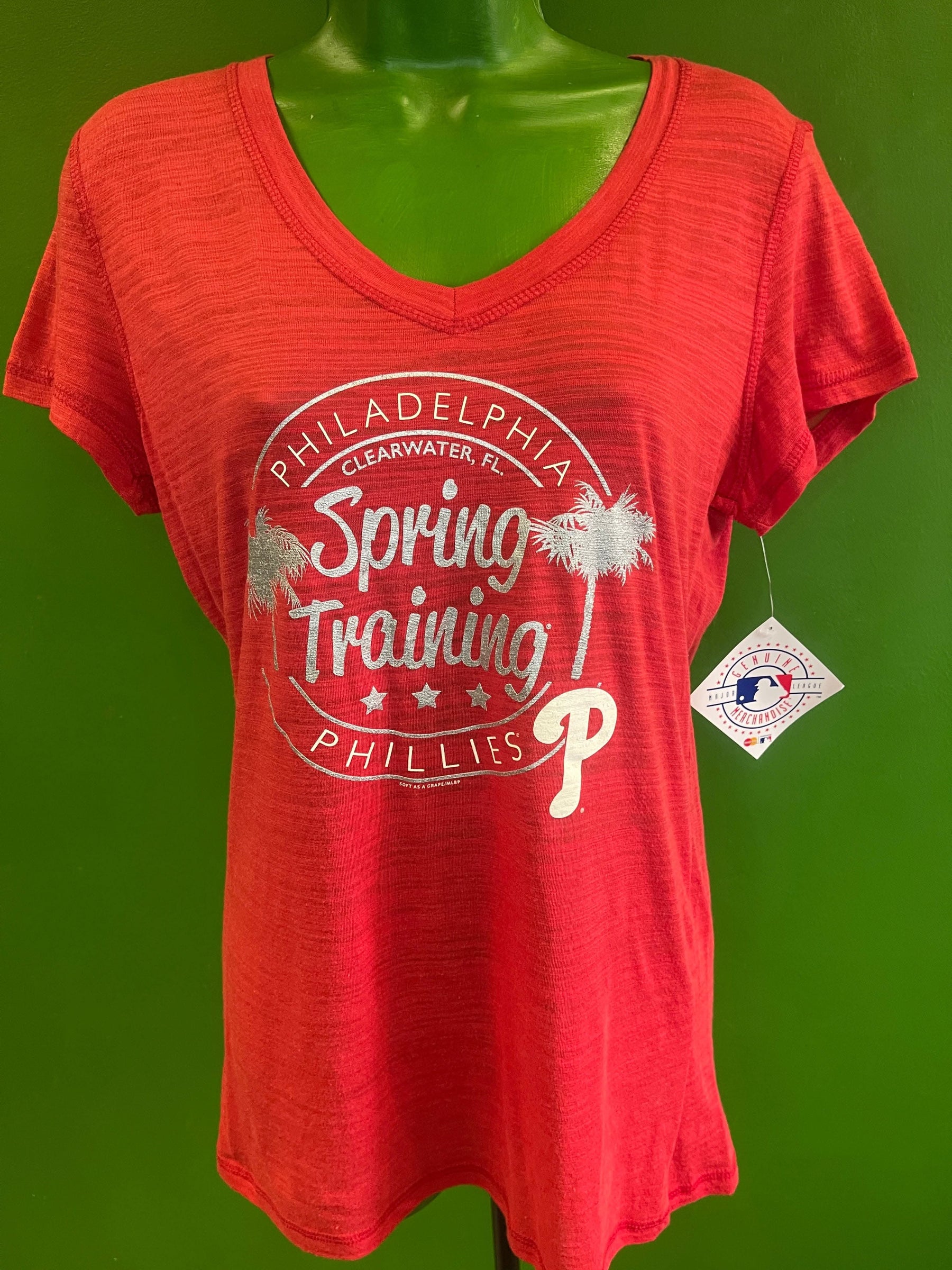 MLB Philadelphia Phillies "Spring Training" Sheer  T-Shirt Women's Medium NWT