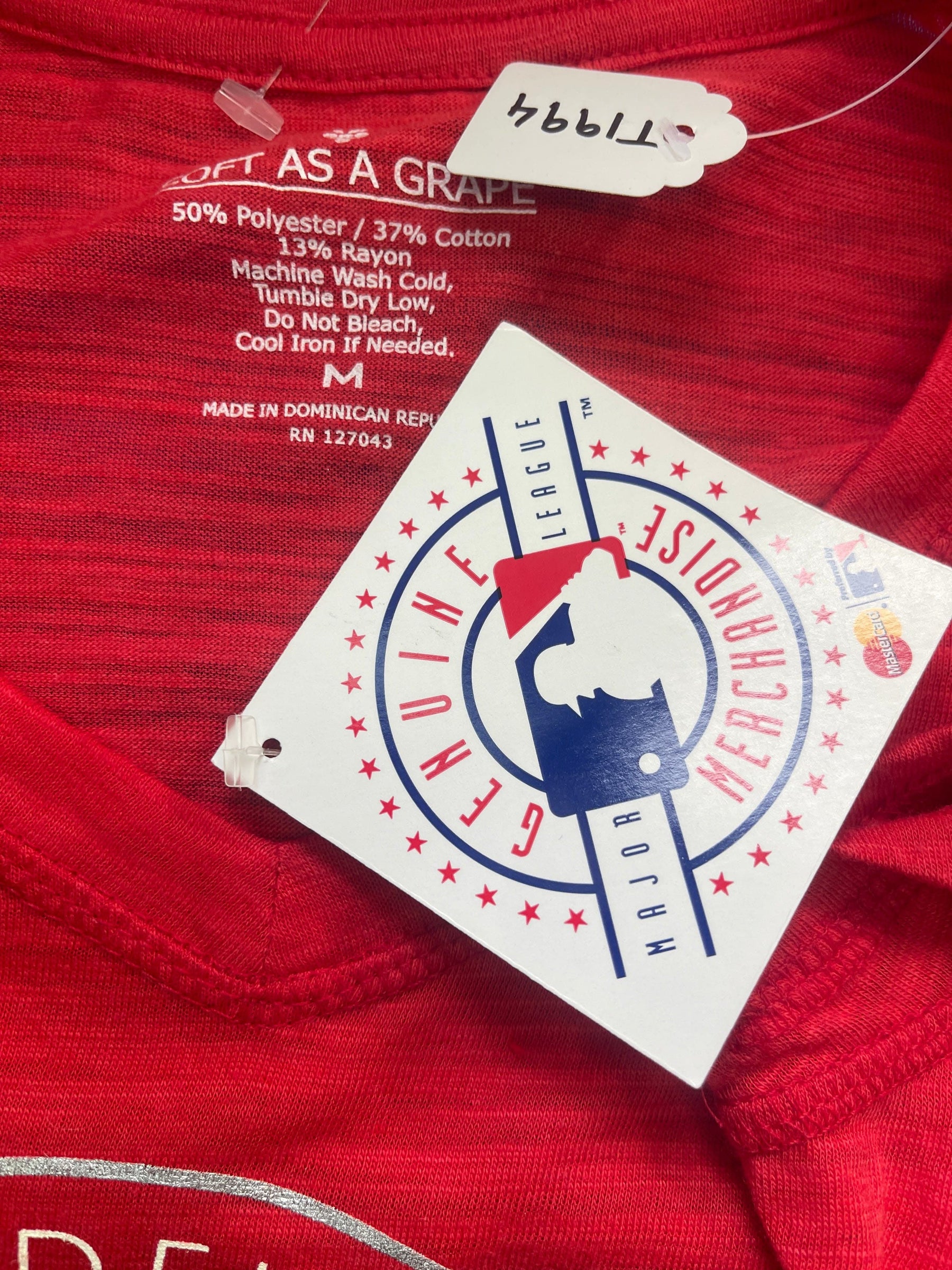 MLB Philadelphia Phillies "Spring Training" Sheer  T-Shirt Women's Medium NWT