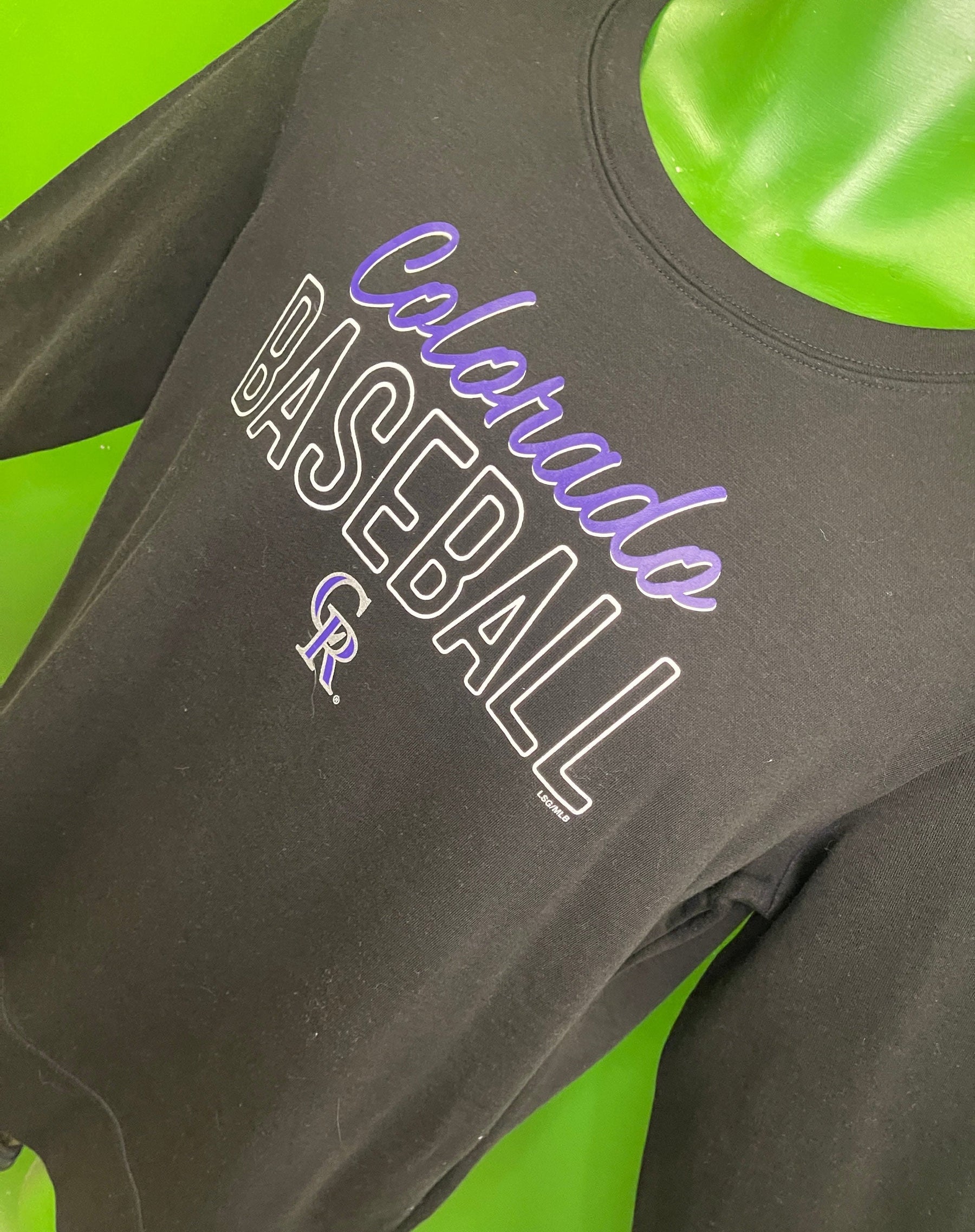 MLB Colorado Rockies Black Pullover Sweatshirt Women's Large NWT