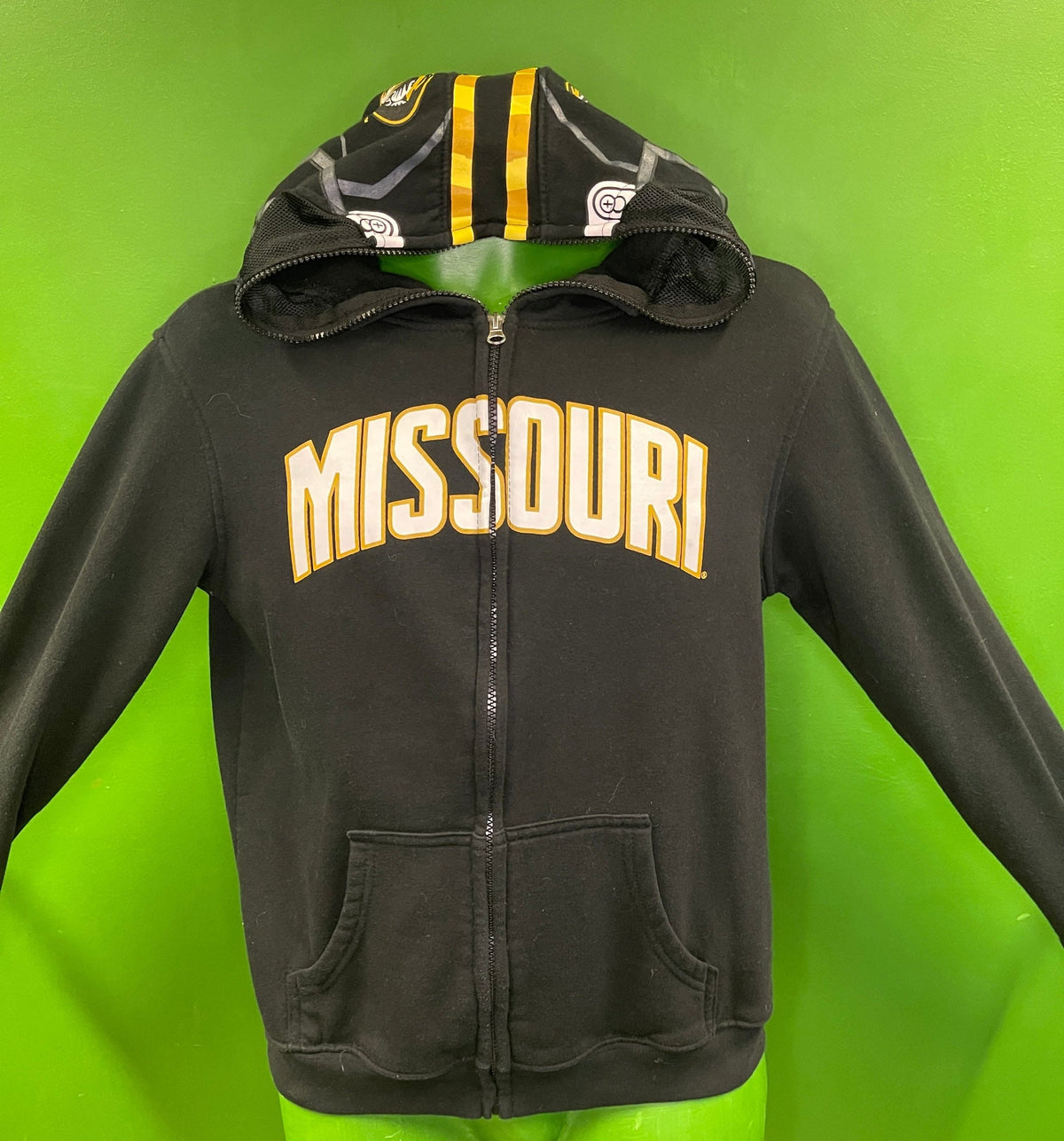 NCAA Missouri Tigers Helmet Style Full-Zip Hoodie Youth Large 14-16