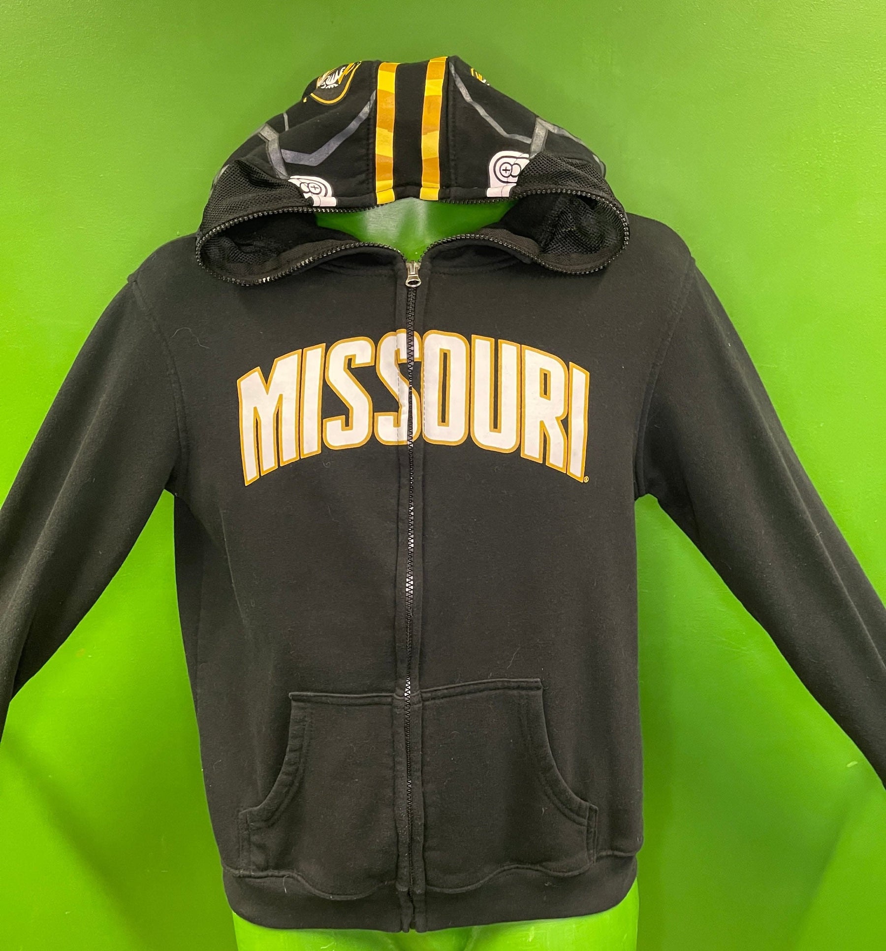 NCAA Missouri Tigers Helmet Style Full-Zip Hoodie Youth Large 14-16