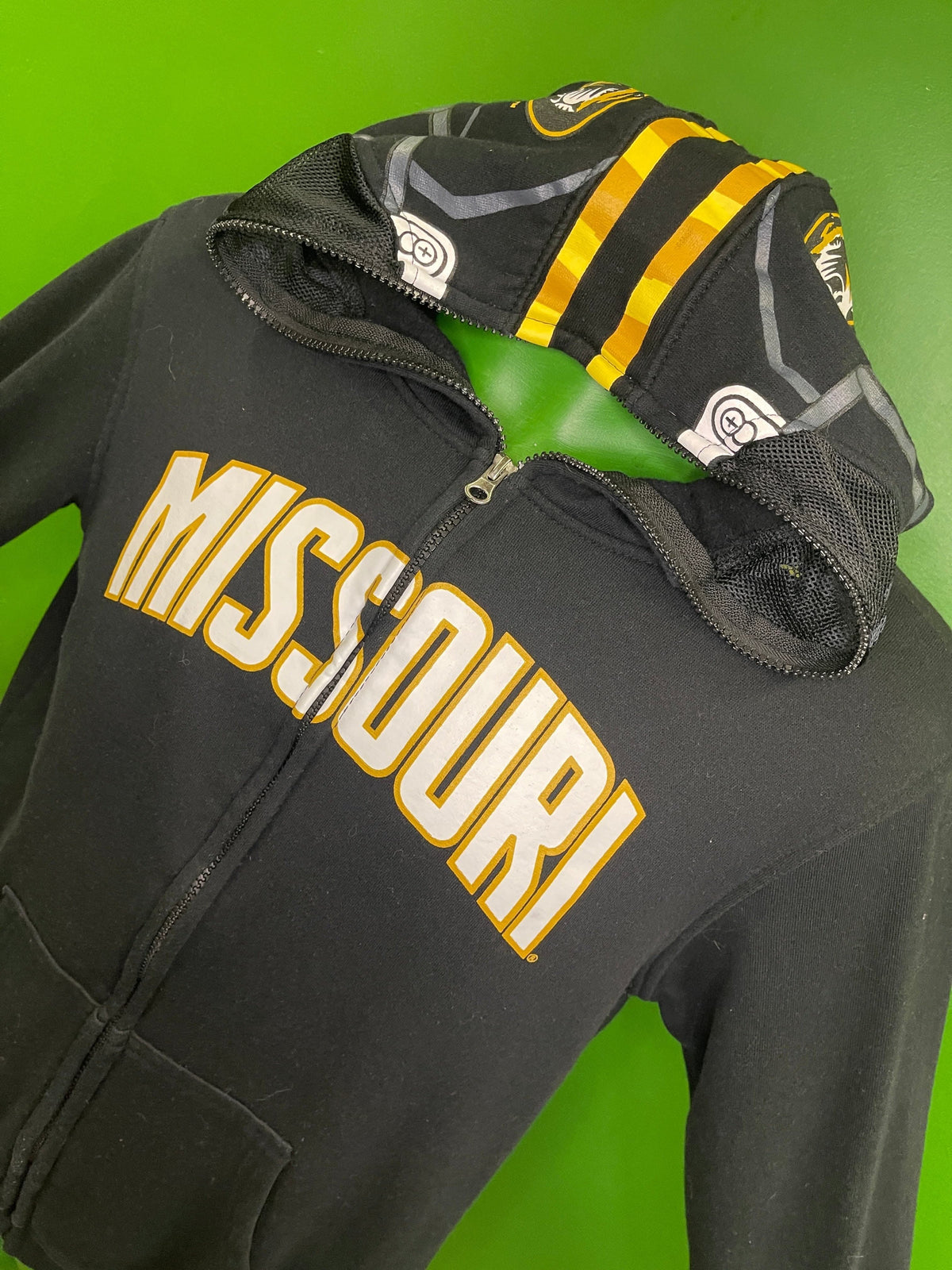 NCAA Missouri Tigers Helmet Style Full-Zip Hoodie Youth Large 14-16