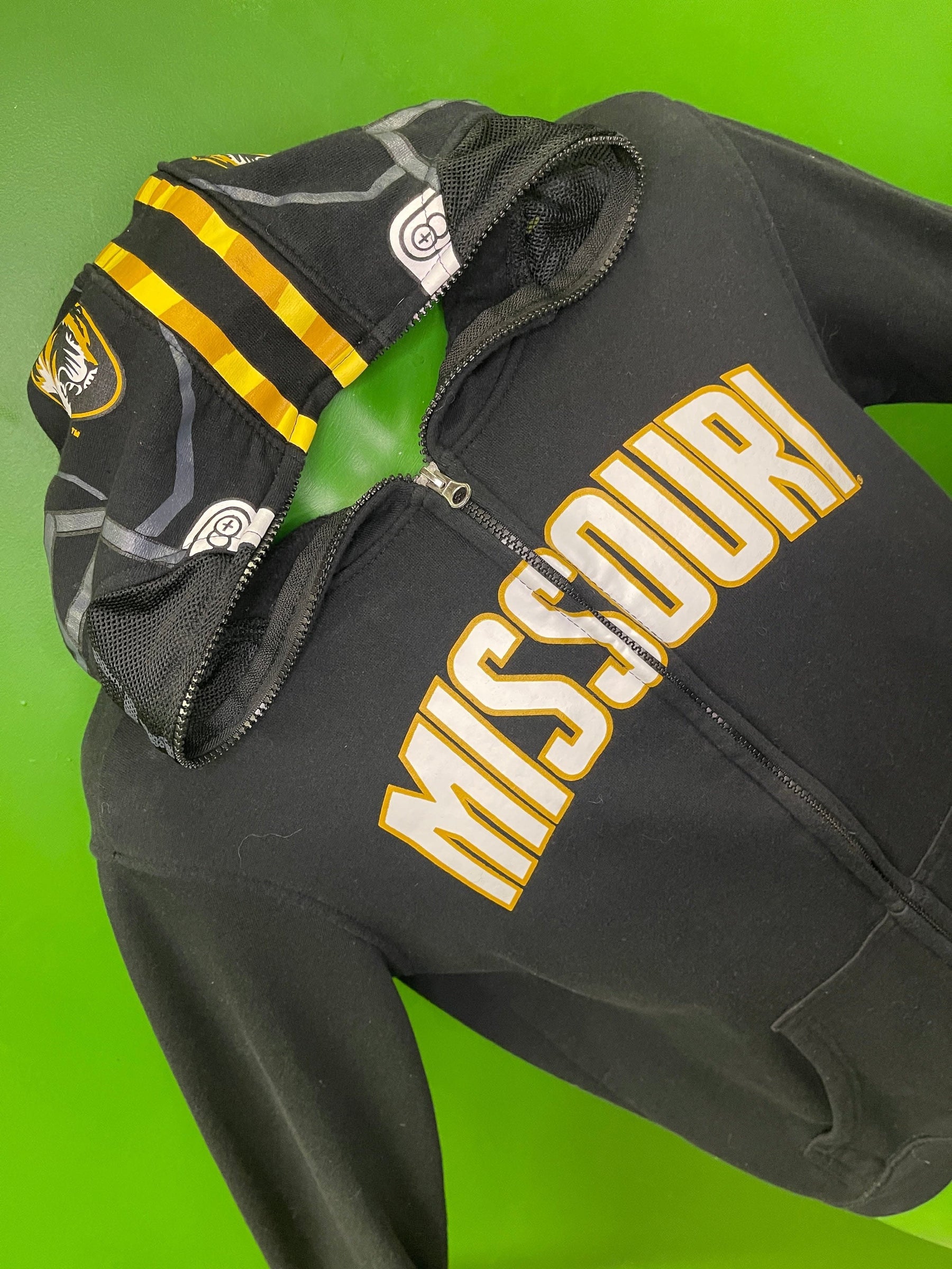 NCAA Missouri Tigers Helmet Style Full-Zip Hoodie Youth Large 14-16