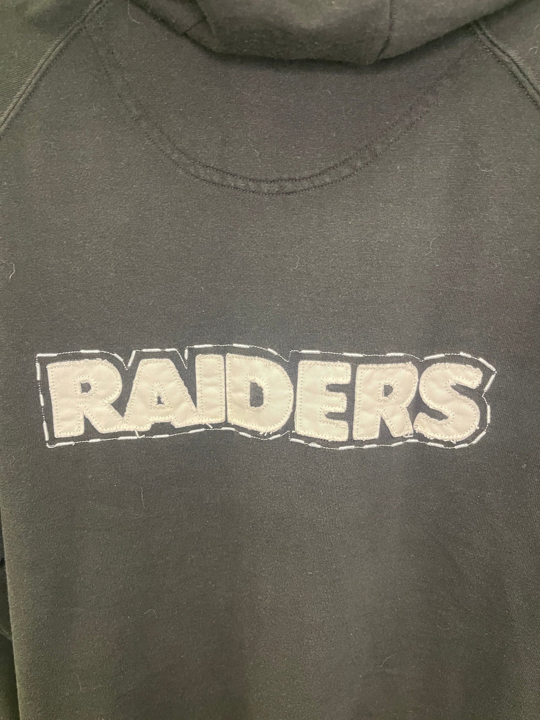 NFL Las Vegas Raiders Pro Line Distressed Full-Zip Hoodie Men's X-Large