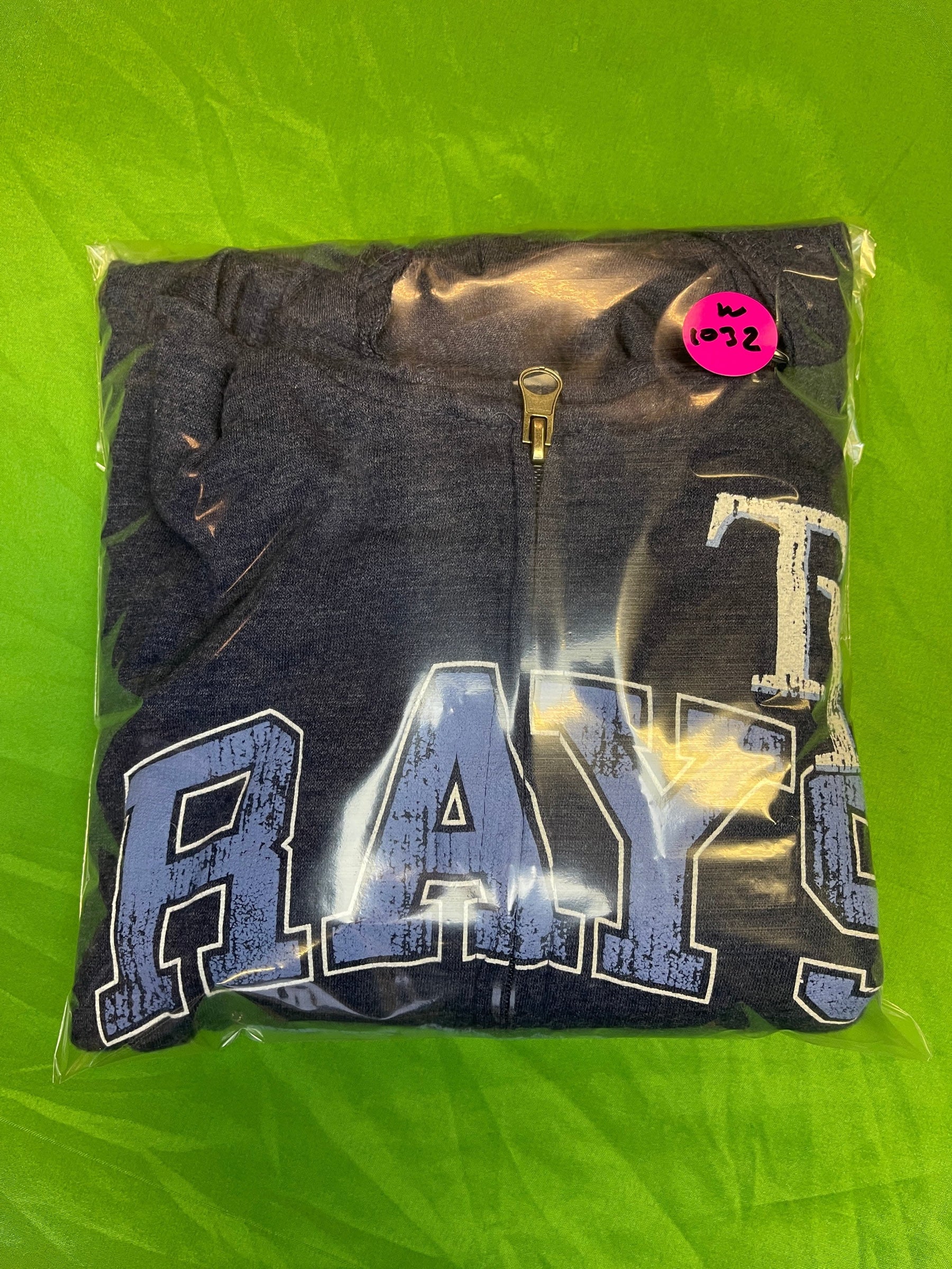 MLB Tampa Bay Rays Majestic Lightweight Soft Full-Zip Hoodie Women's Large