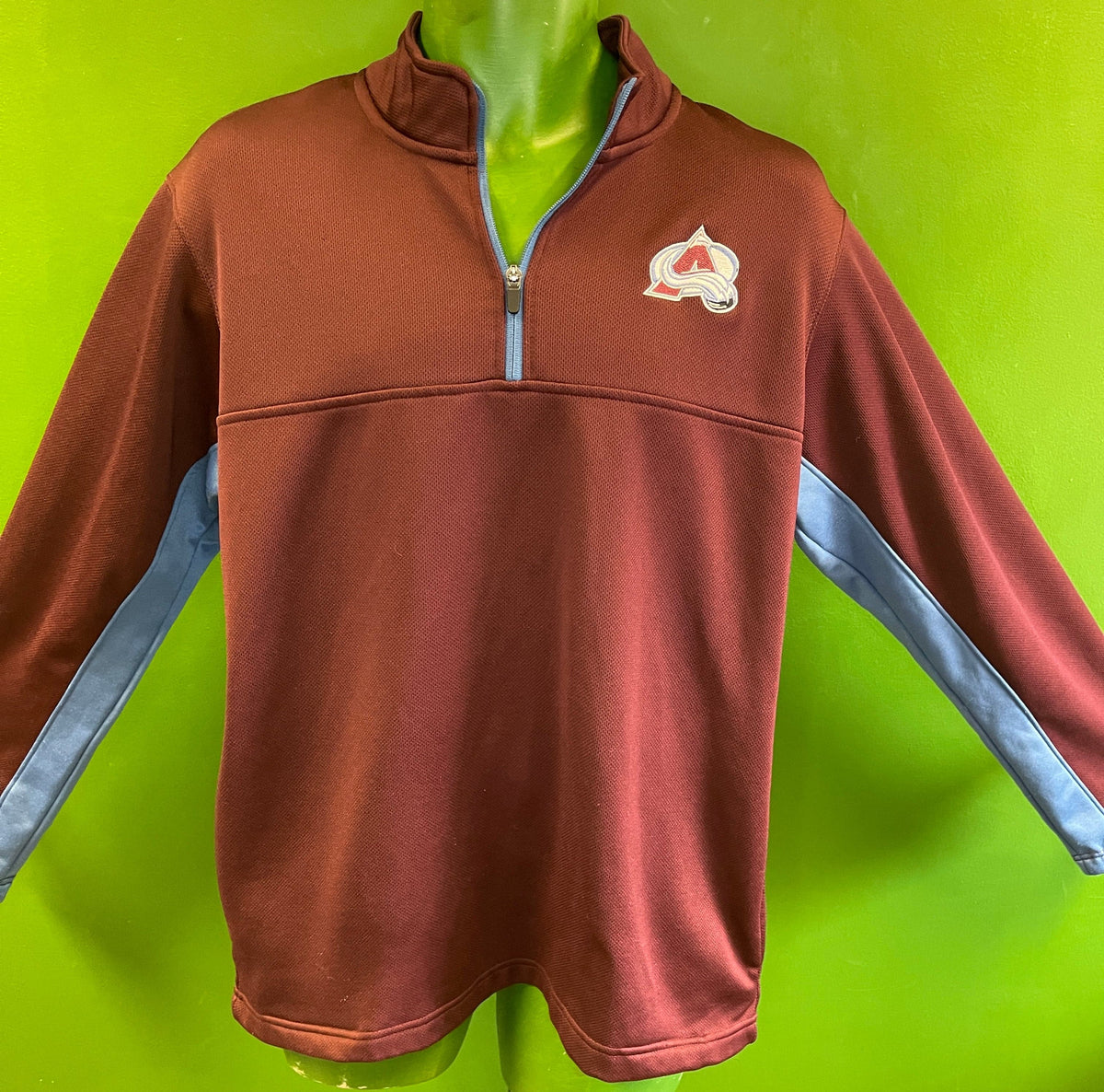 NHL Colorado Avalanche 1/4 Zip Pullover Top Men's Large