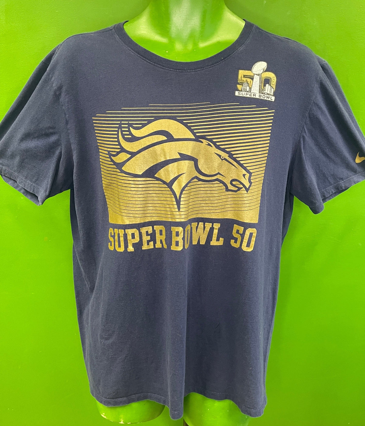 NFL Denver Broncos Super Bowl 50 T-Shirt Men's Large