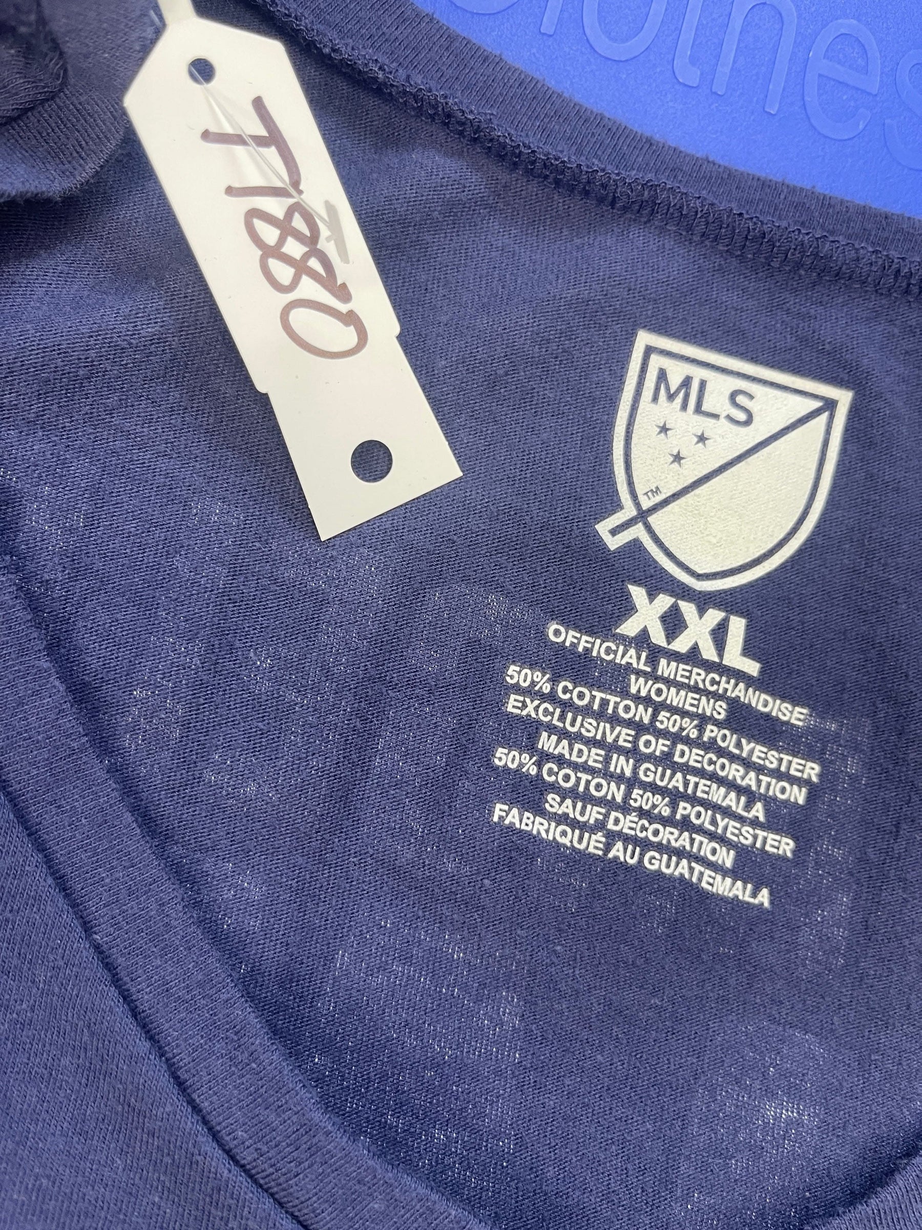 MLS LA Galaxy V-Neck T-Shirt Women's 2X-Large