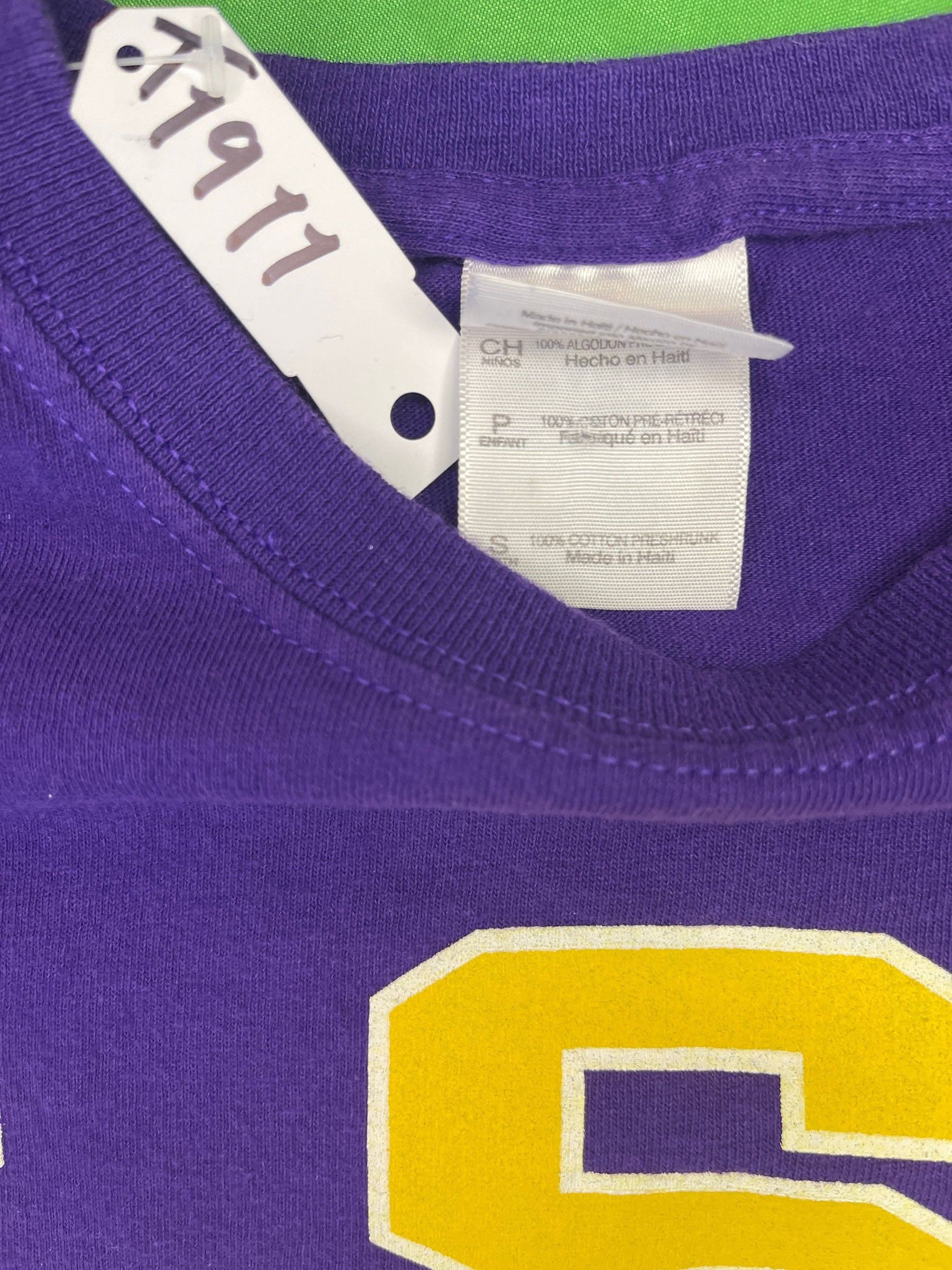 NCAA Louisiana State LSU Tigers Cotton T-Shirt Youth Small 8