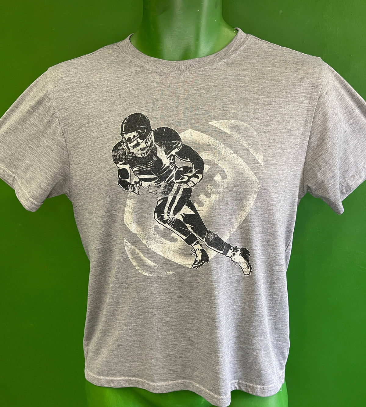 American Football Starter Heathered Grey T-Shirt Youth Large 14-16