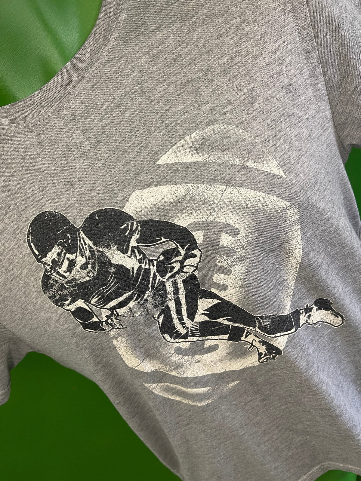 American Football Starter Heathered Grey T-Shirt Youth Large 14-16