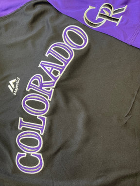 MLB Colorado Rockies Majestic Jersey Style Top Men's X-Large NWT