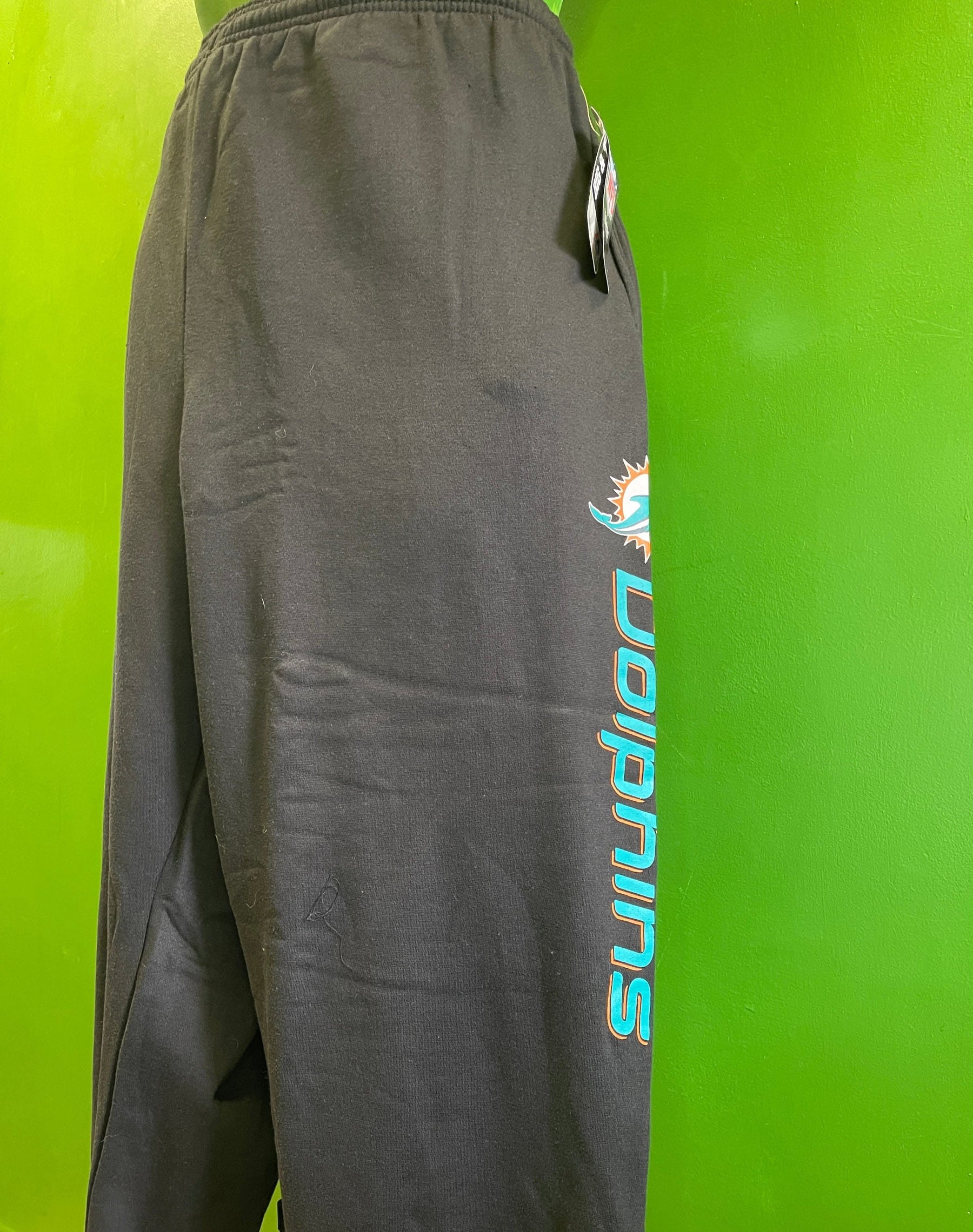 NFL Miami Dolphins Majestic Workout Trousers/Joggers Men's 3X-Large NWT